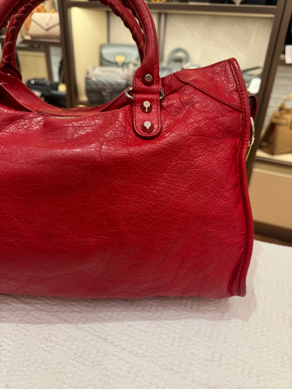 Balenciaga Reguler Red Logo Strap