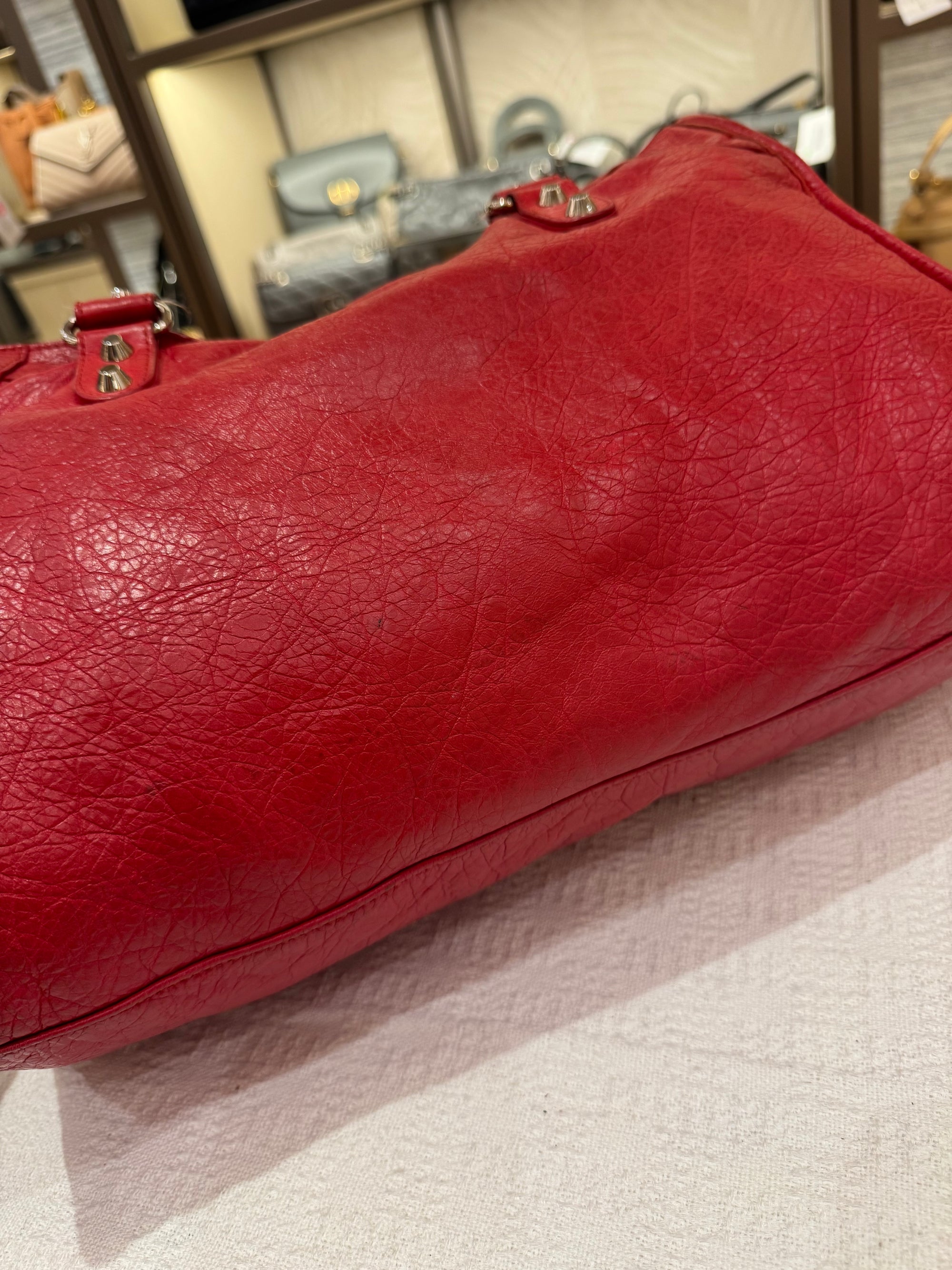 Balenciaga Reguler Red Logo Strap