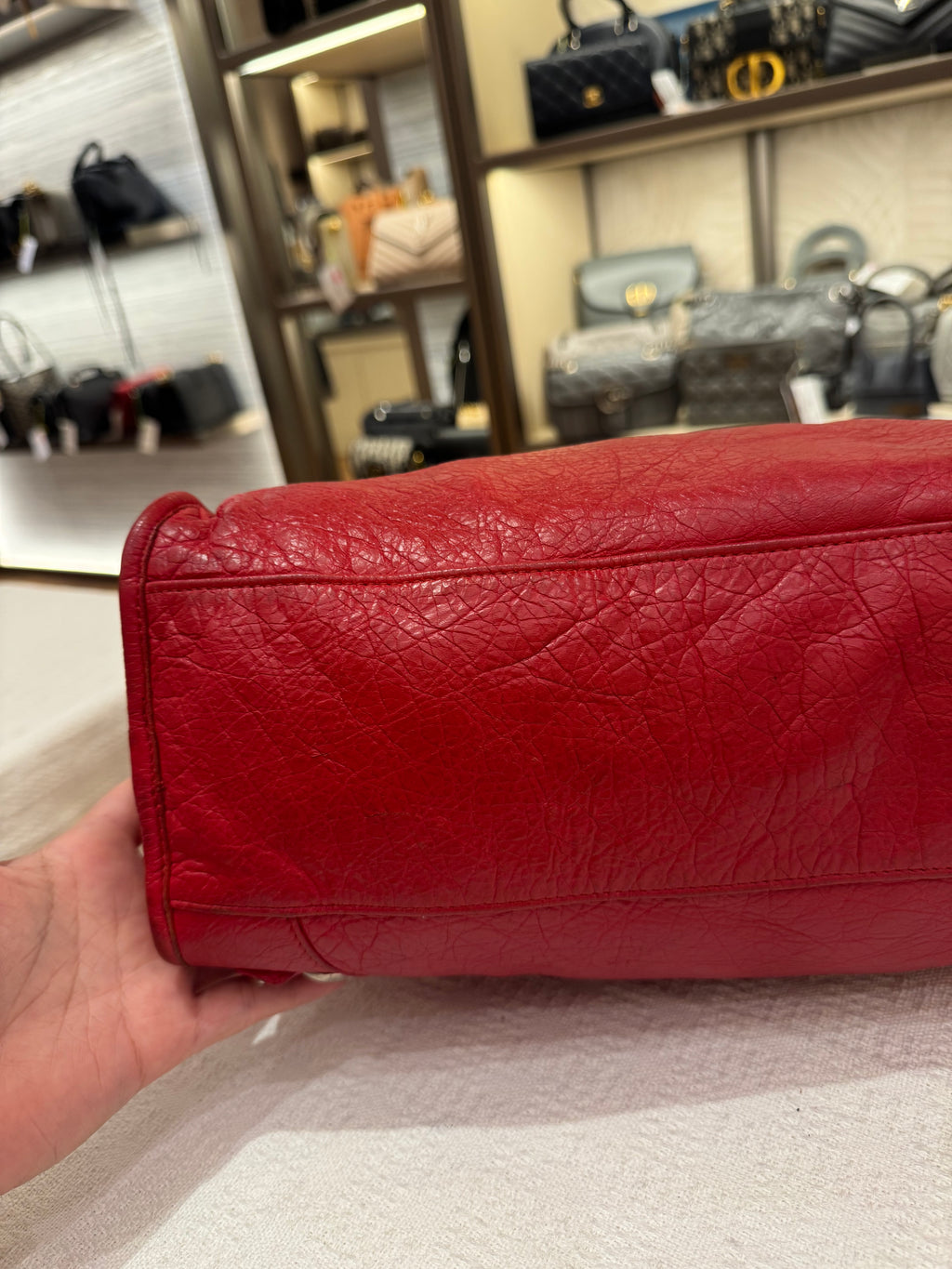 Balenciaga Reguler Red Logo Strap