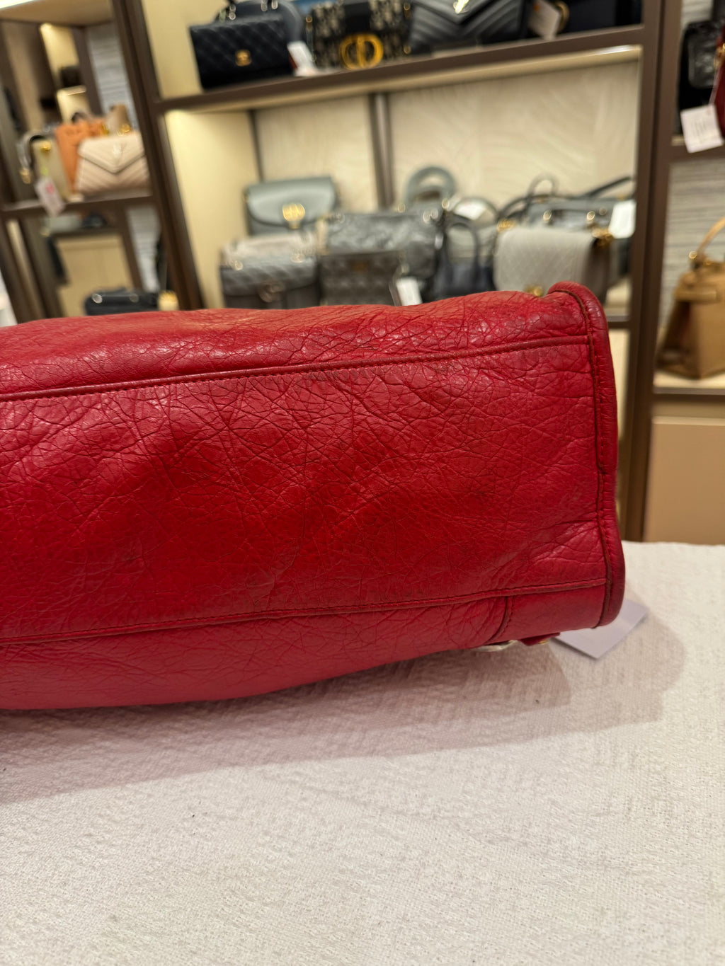 Balenciaga Reguler Red Logo Strap