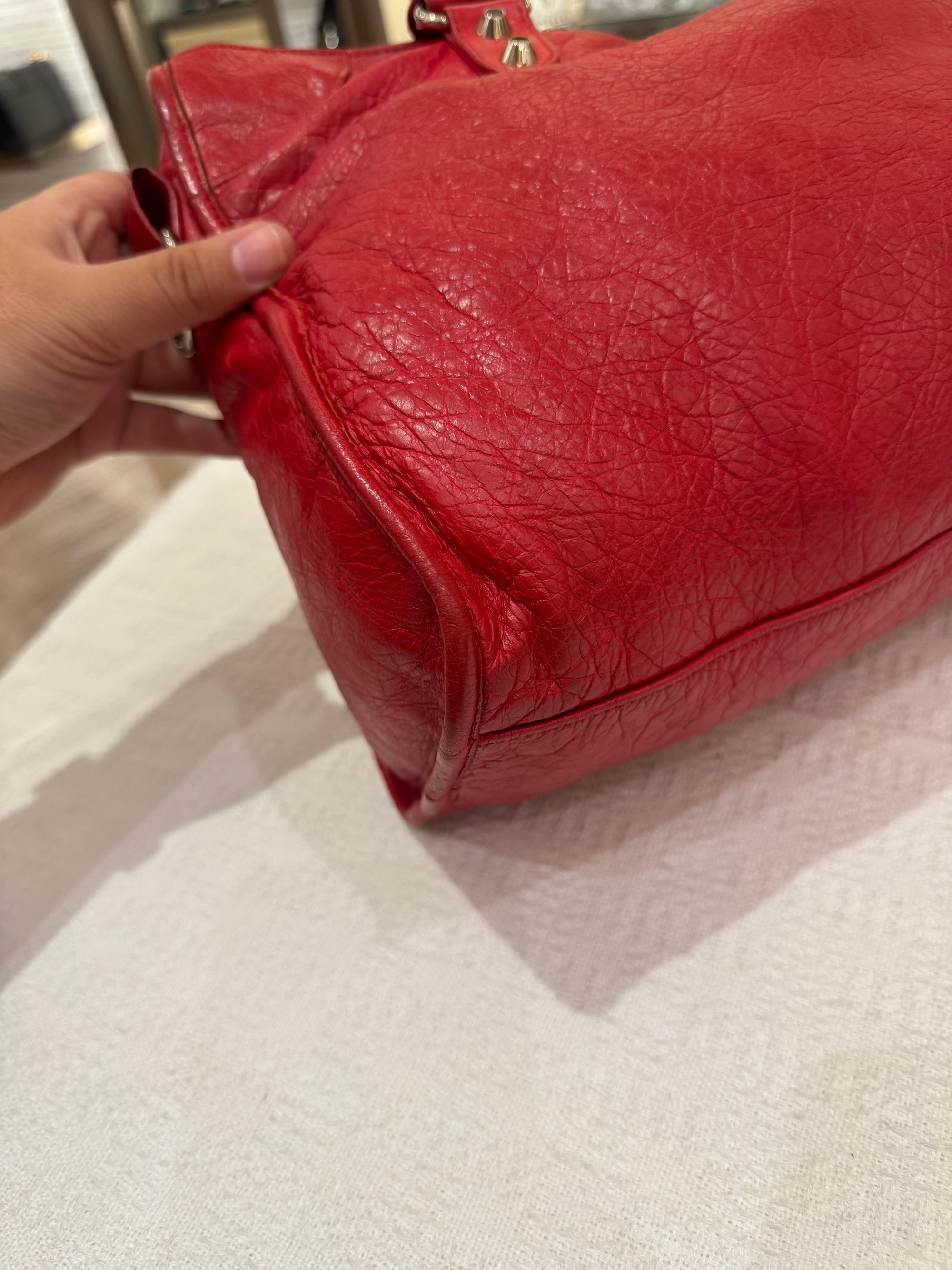 Balenciaga Reguler Red Logo Strap
