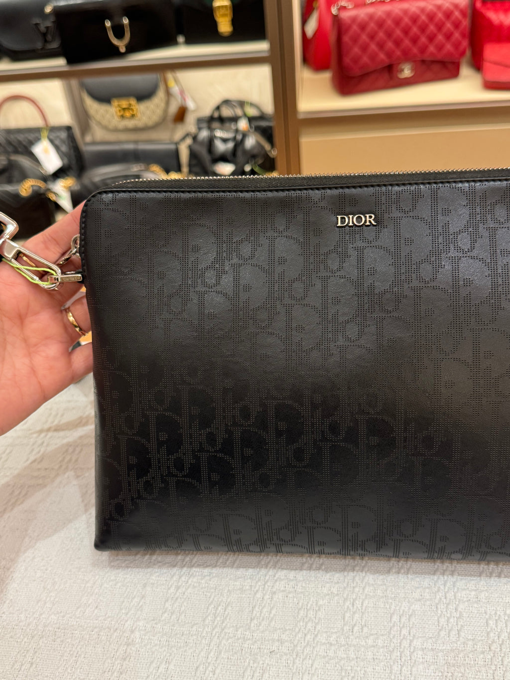Dior Pouch Oblique Galaxy Black