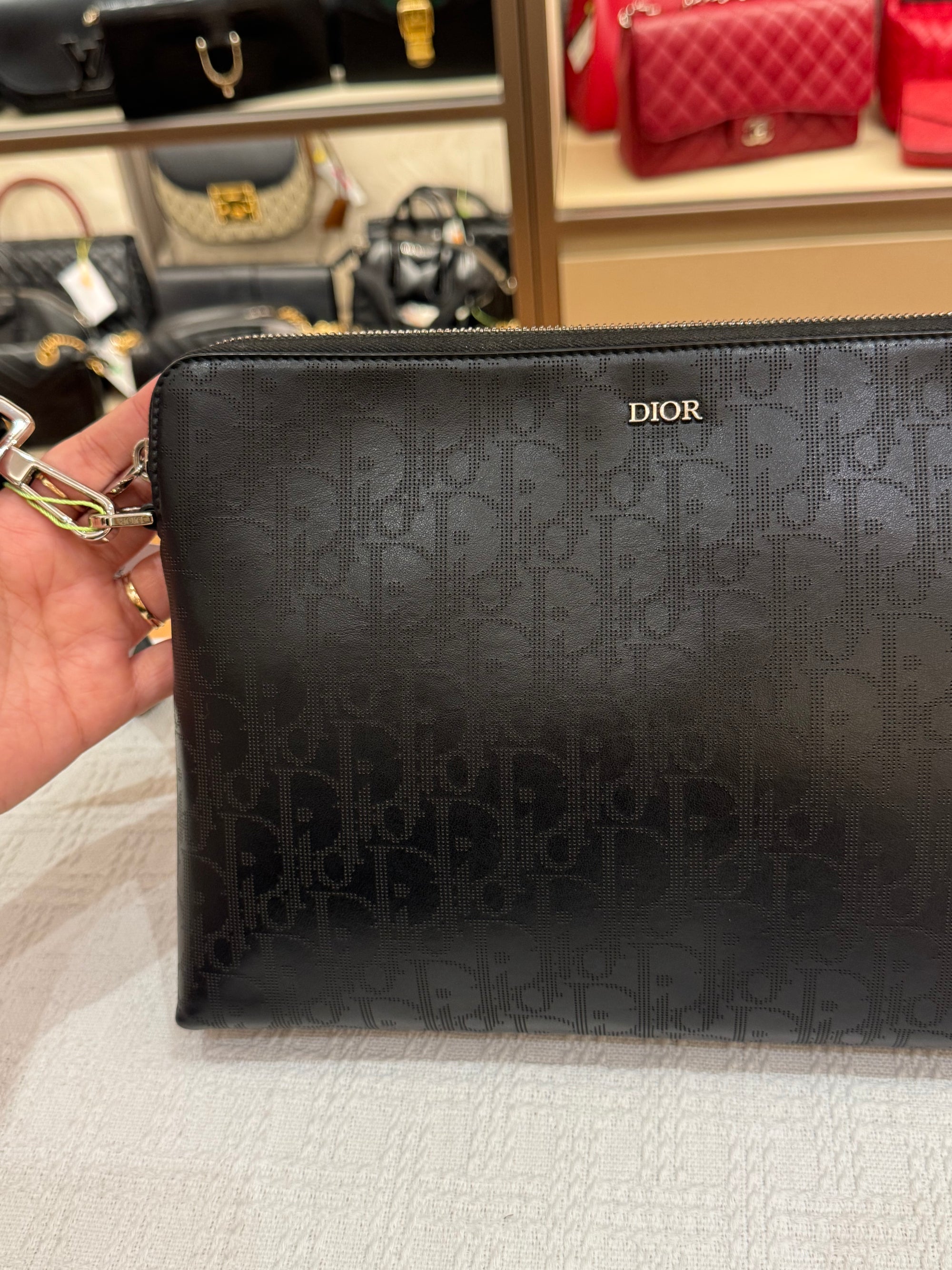 Dior Pouch Oblique Galaxy Black