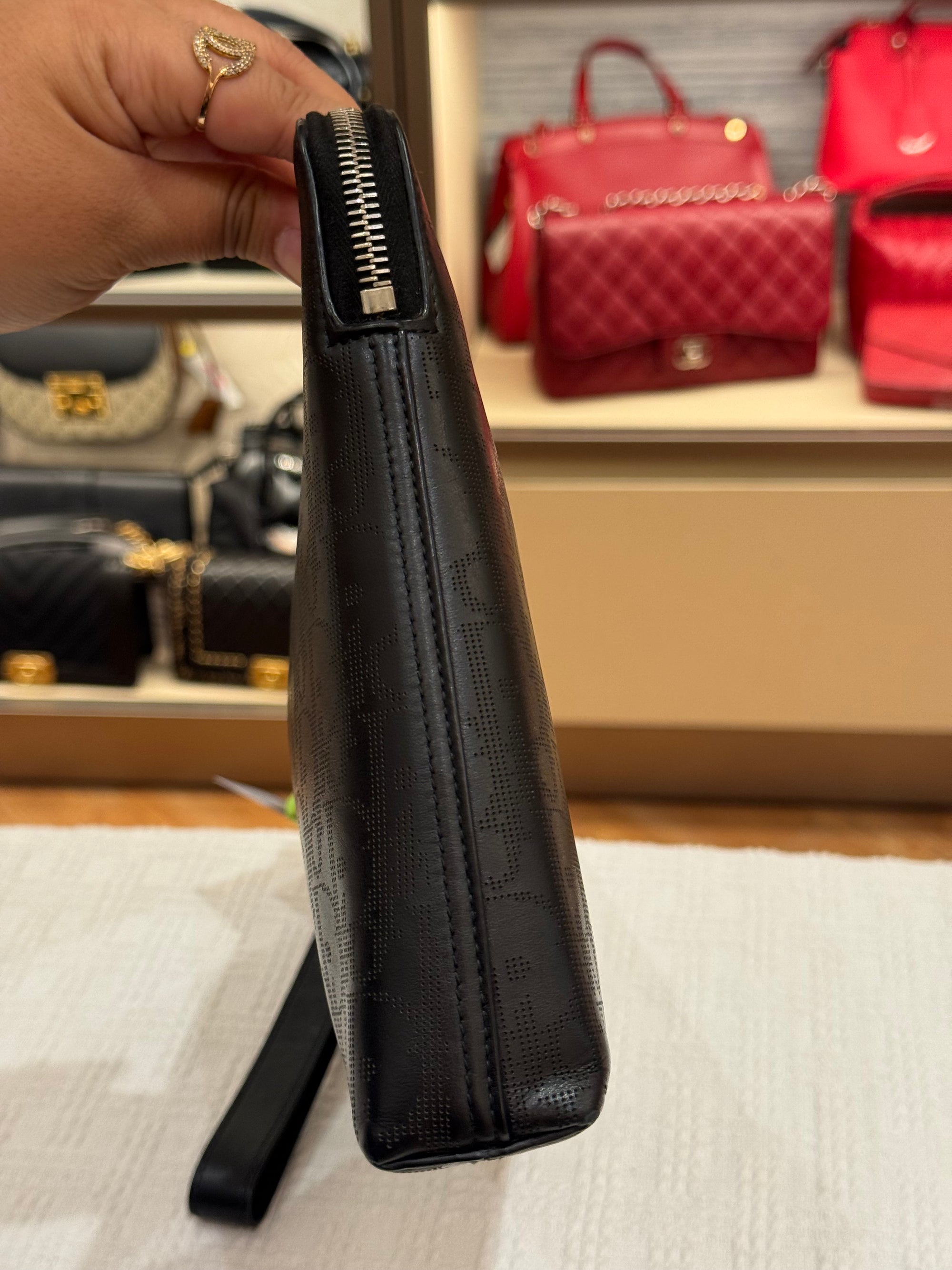 Dior Pouch Oblique Galaxy Black