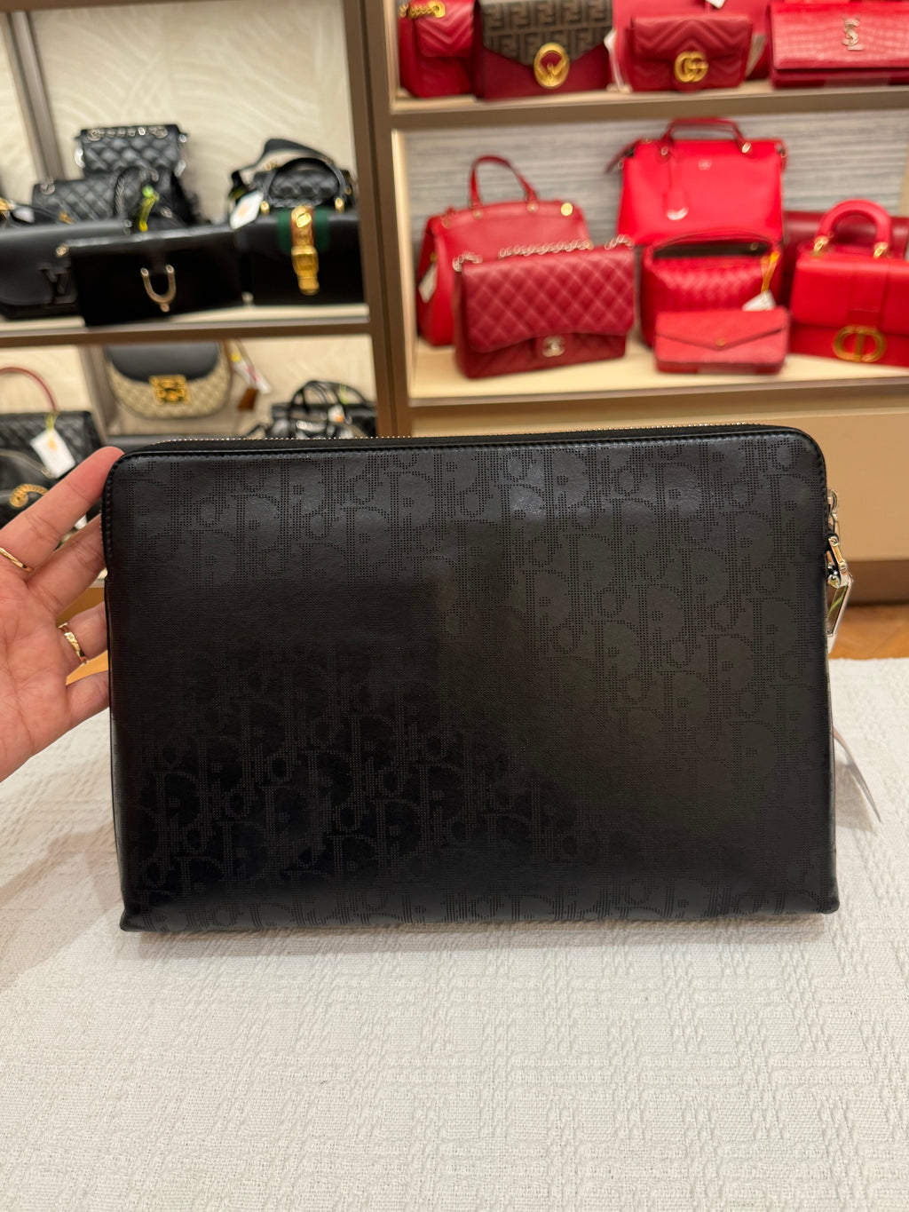 Dior Pouch Oblique Galaxy Black