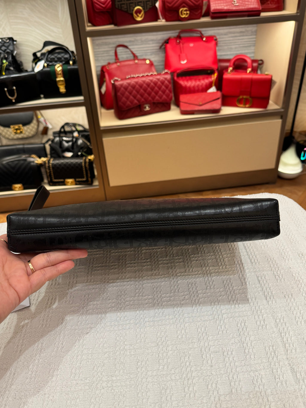 Dior Pouch Oblique Galaxy Black