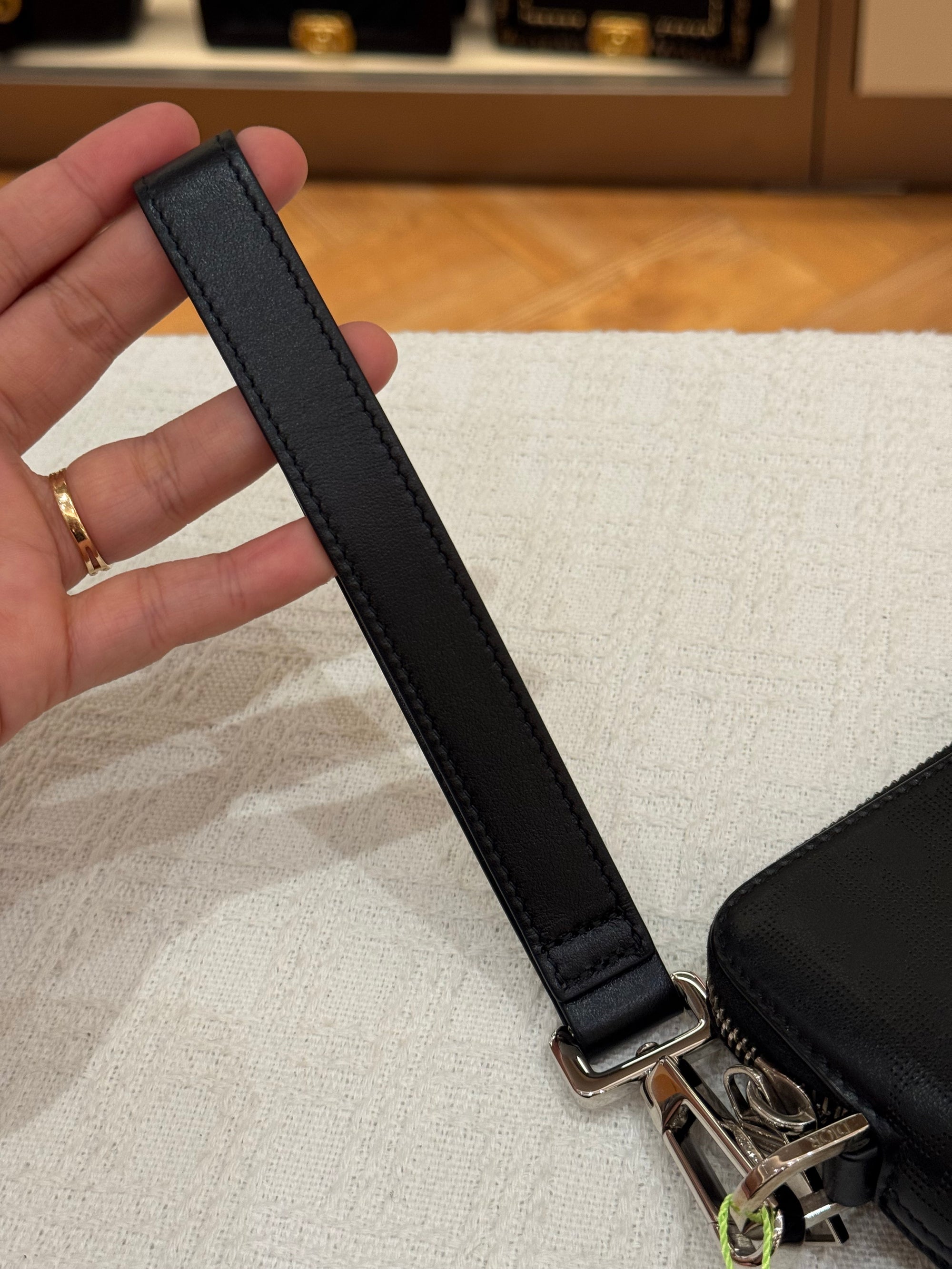 Dior Pouch Oblique Galaxy Black