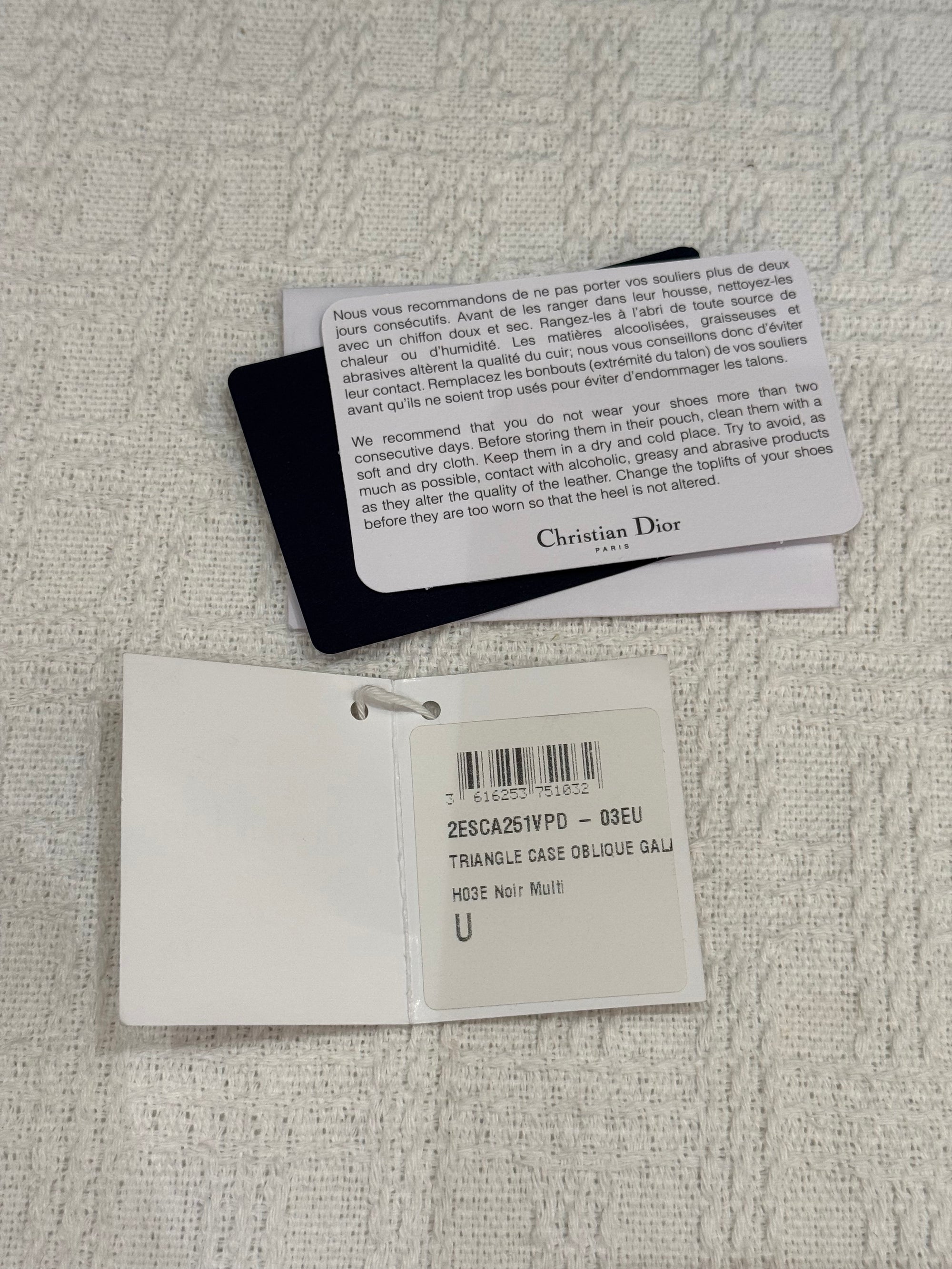 Dior Pouch Oblique Galaxy Black