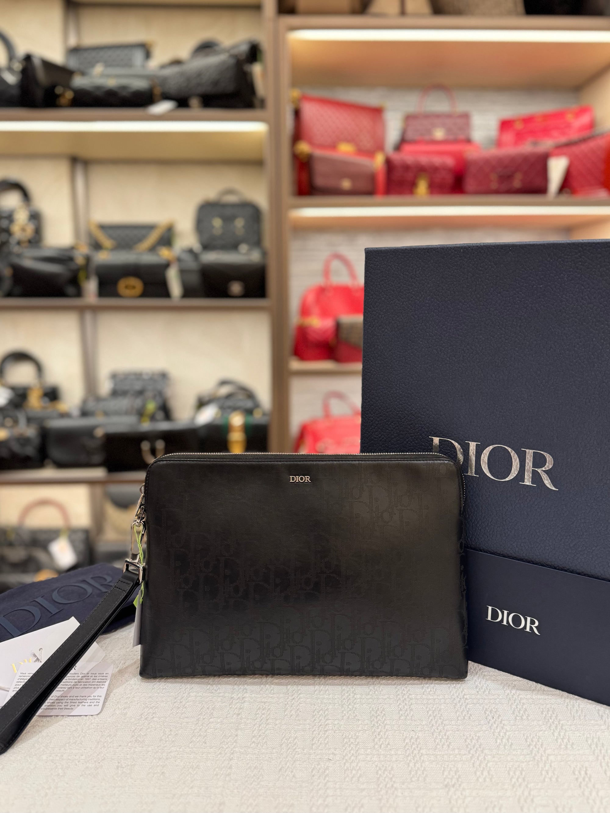 Dior Pouch Oblique Galaxy Black