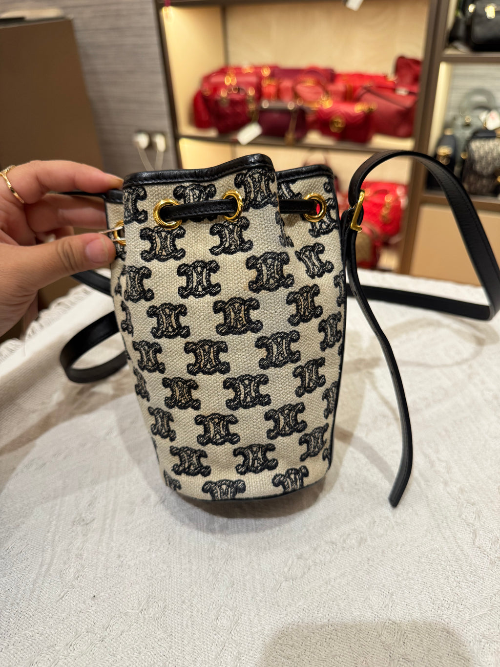 Celine Mini Bucket Triomphe