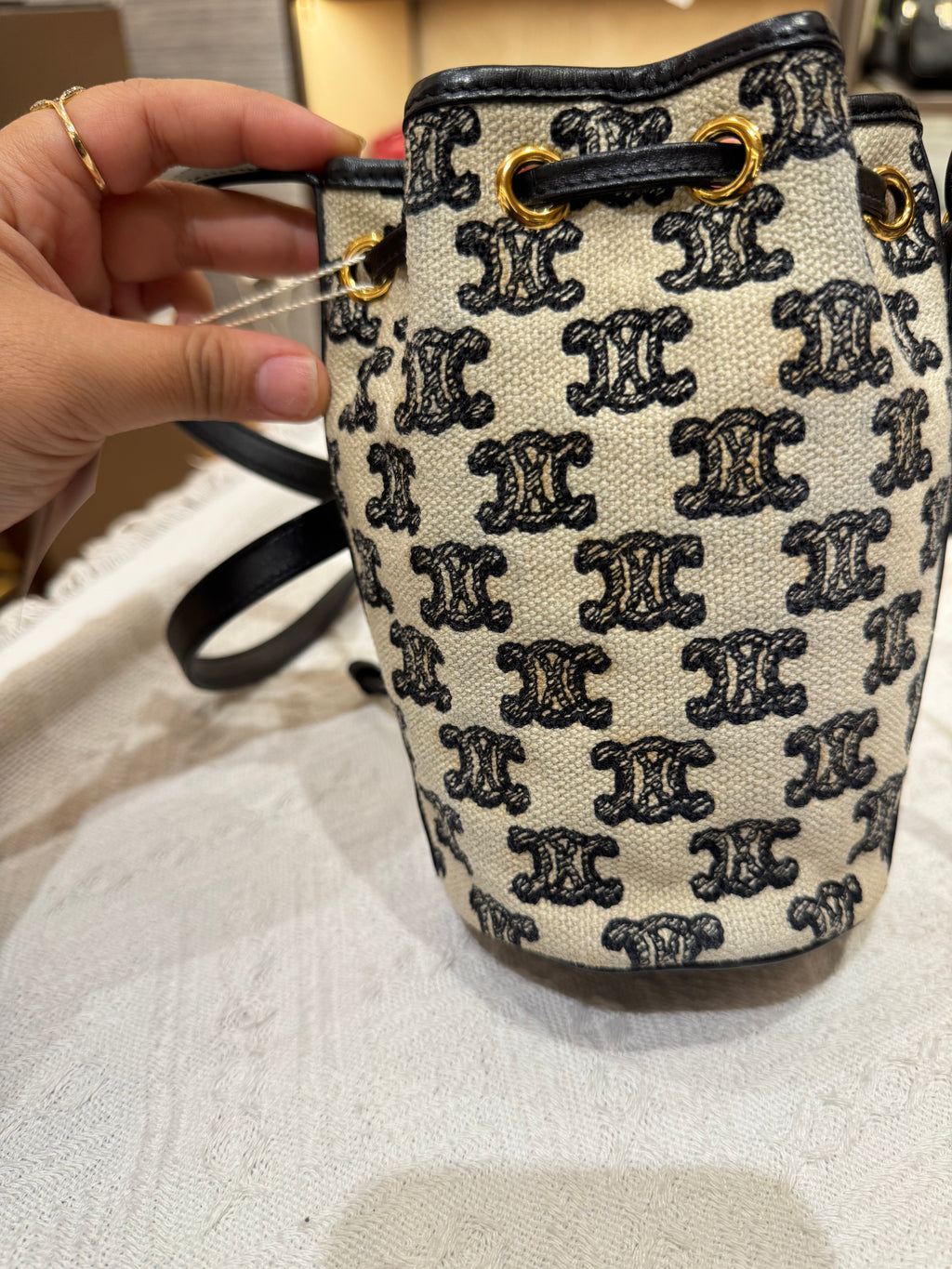 Celine Mini Bucket Triomphe