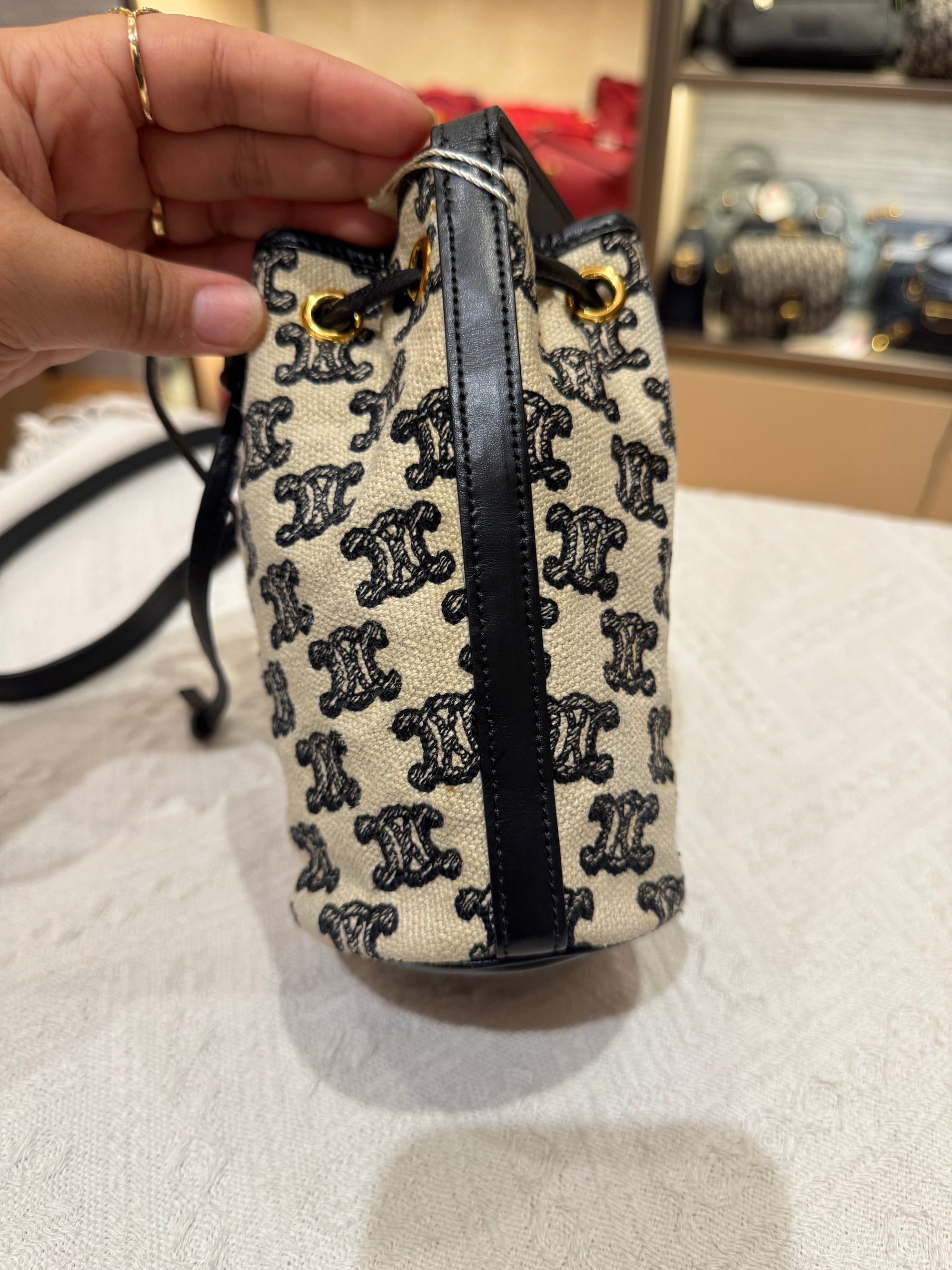 Celine Mini Bucket Triomphe