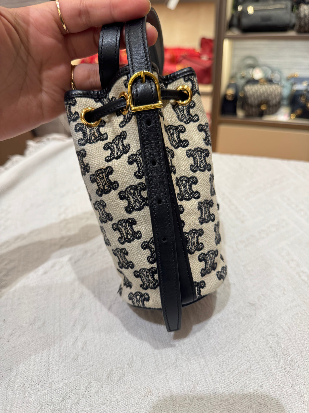 Celine Mini Bucket Triomphe
