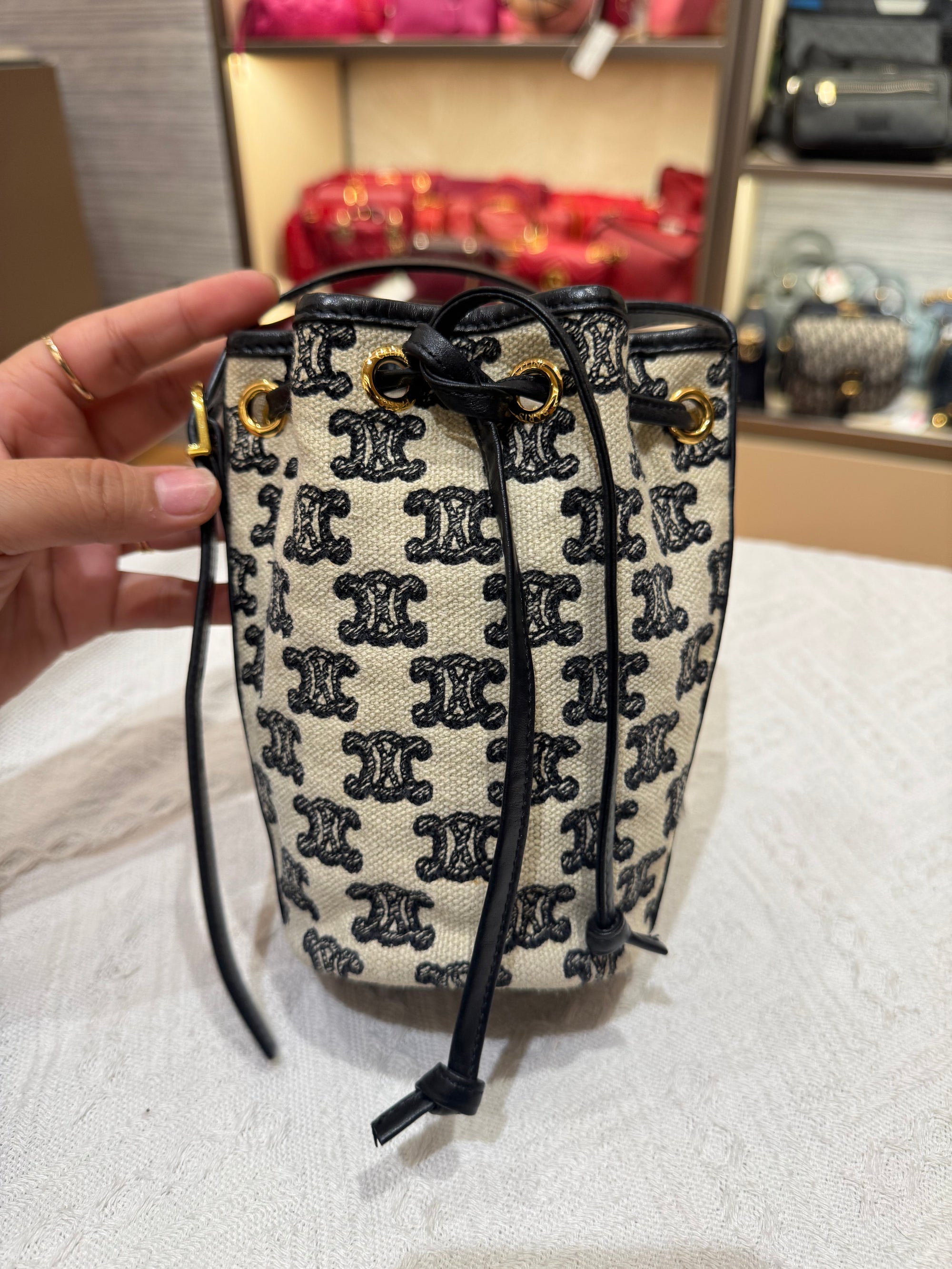 Celine Mini Bucket Triomphe