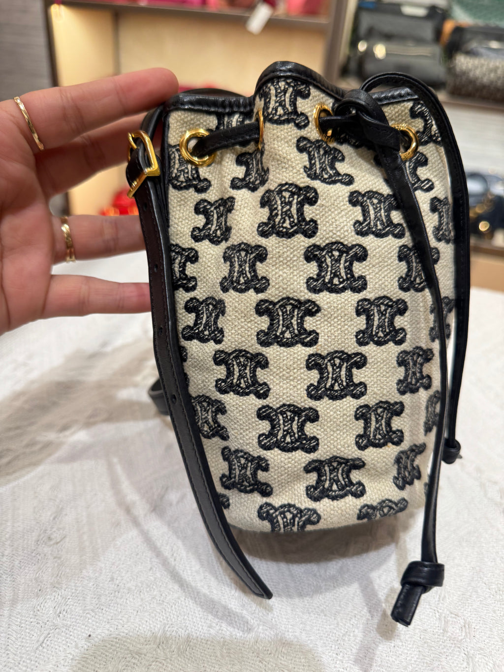 Celine Mini Bucket Triomphe
