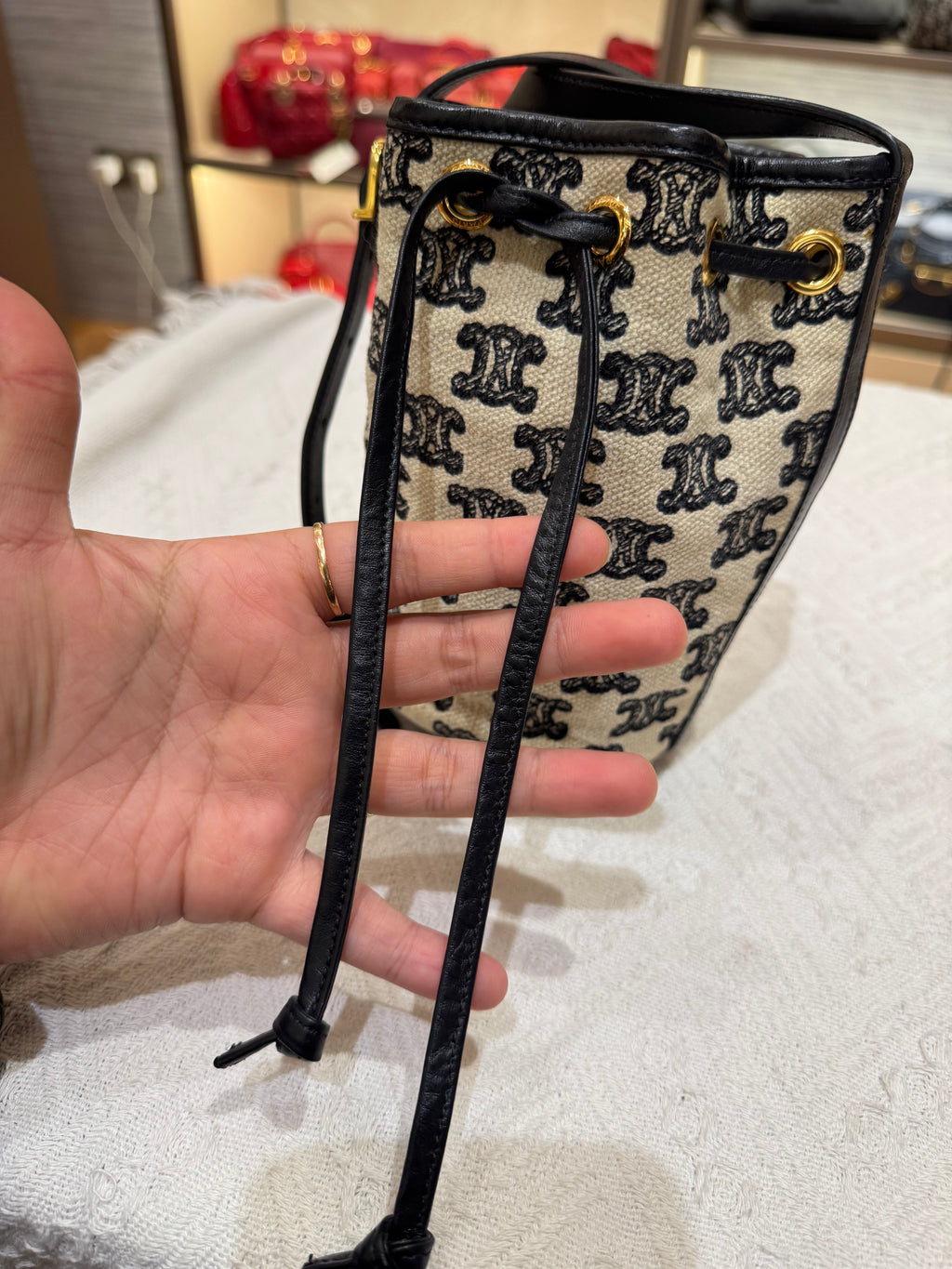 Celine Mini Bucket Triomphe