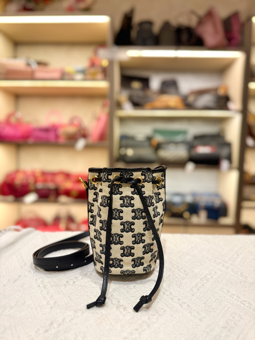 Celine Mini Bucket Triomphe