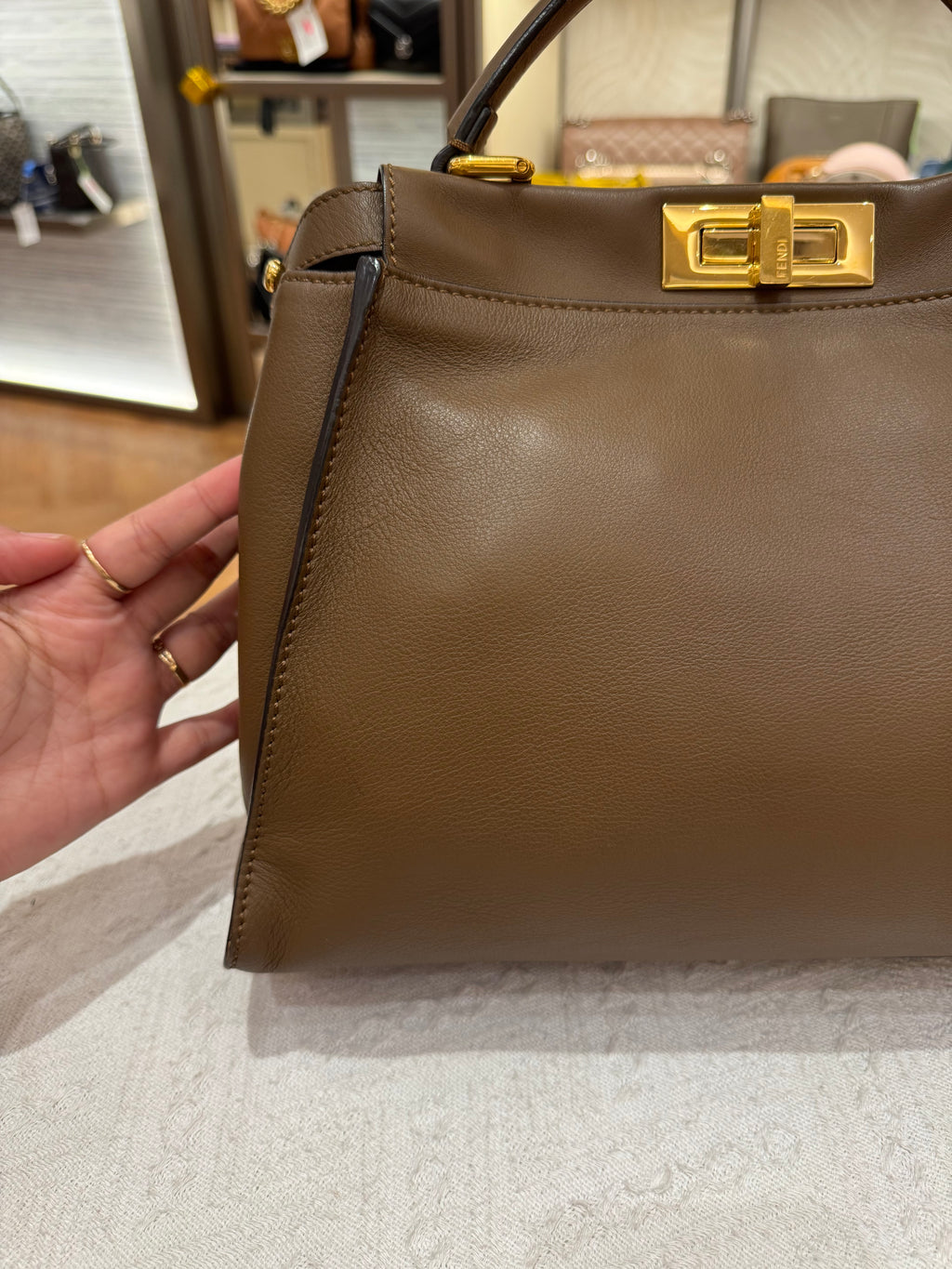 Fendi Peekaboo Medium Brown