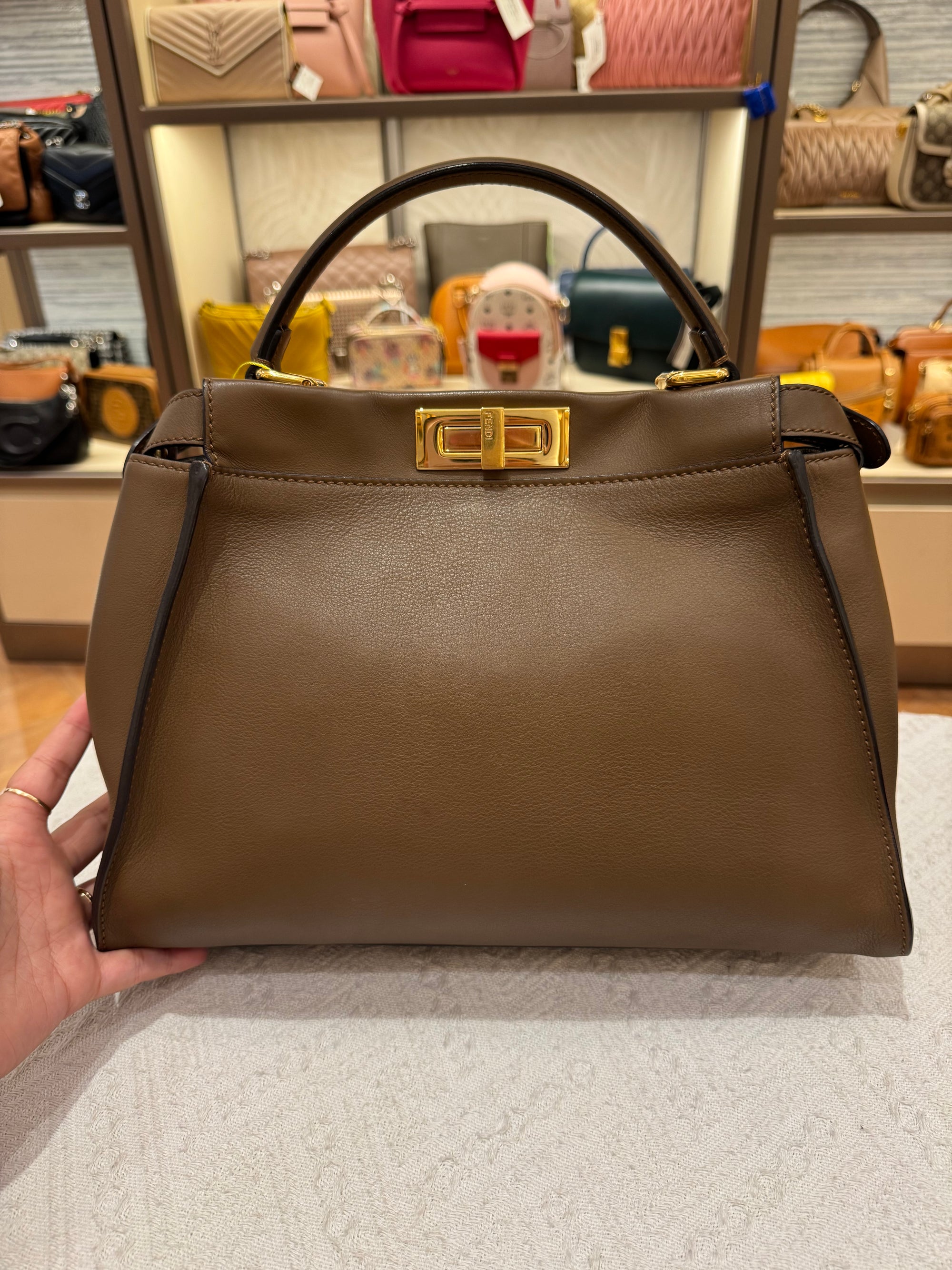 Fendi Peekaboo Medium Brown