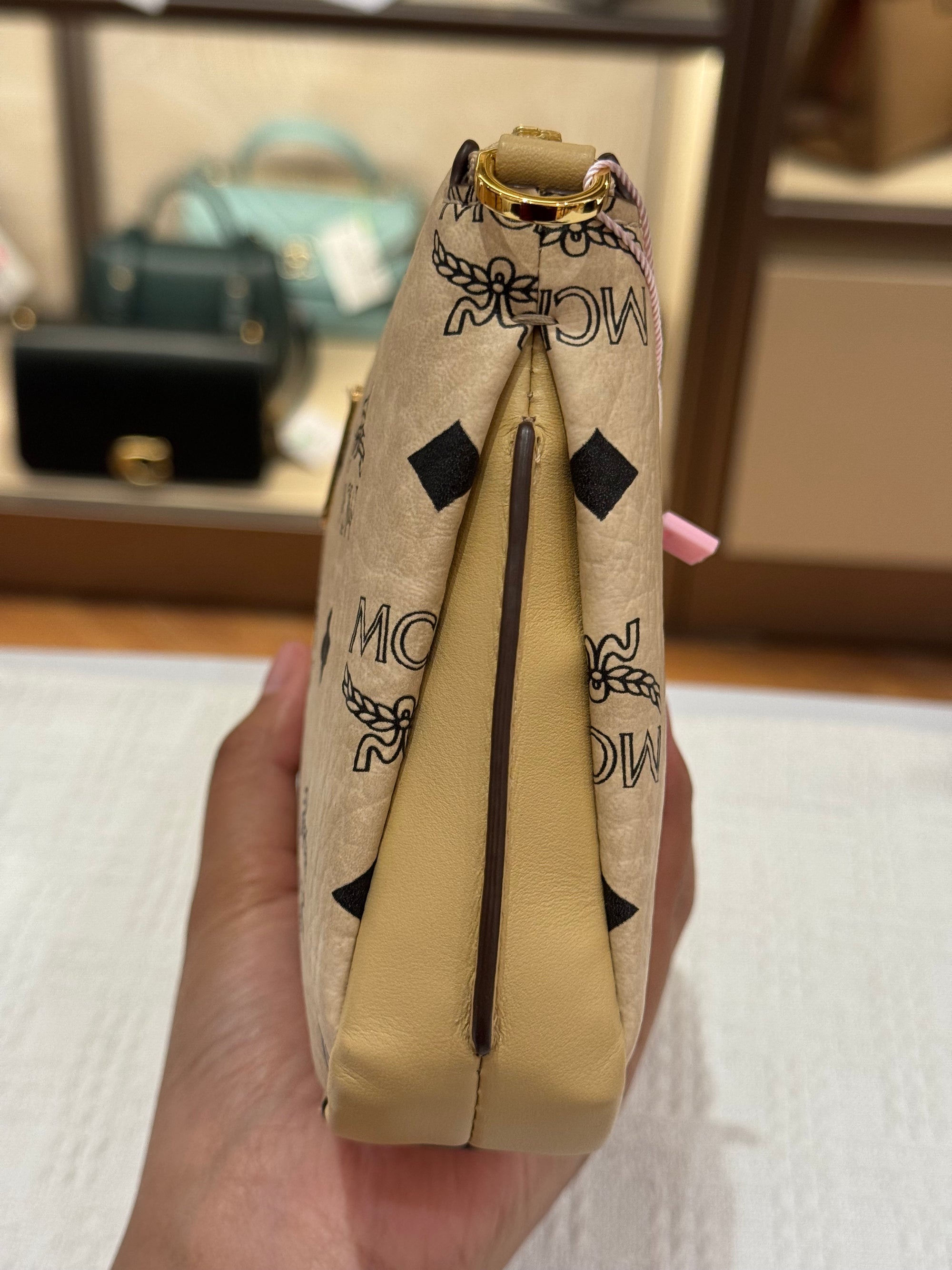 MCM 2way Visetos Beige