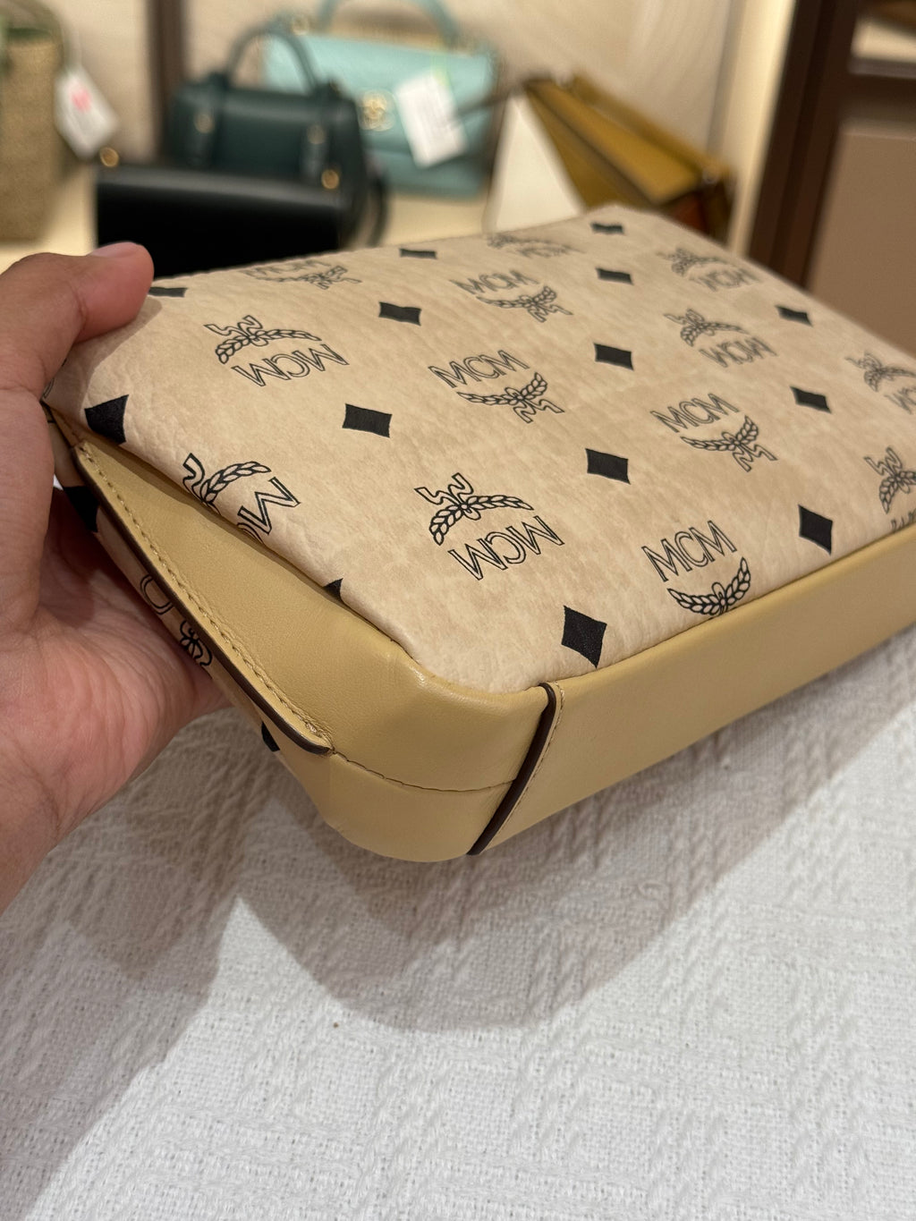 MCM 2way Visetos Beige