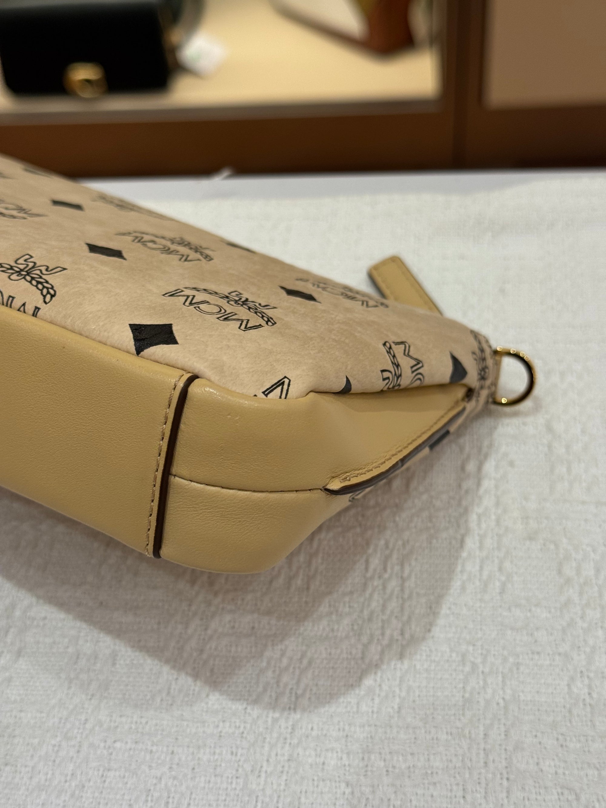 MCM 2way Visetos Beige