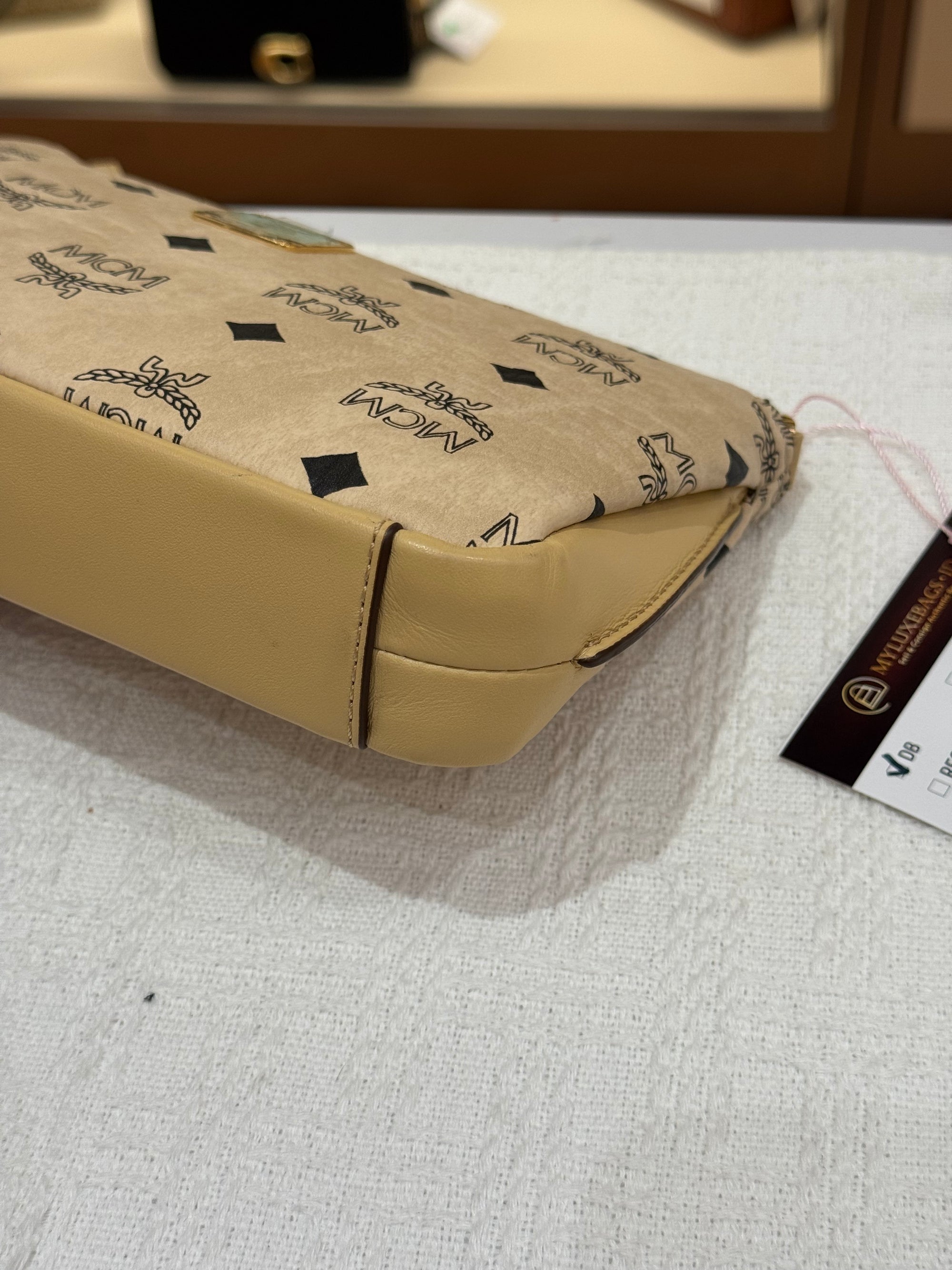 MCM 2way Visetos Beige