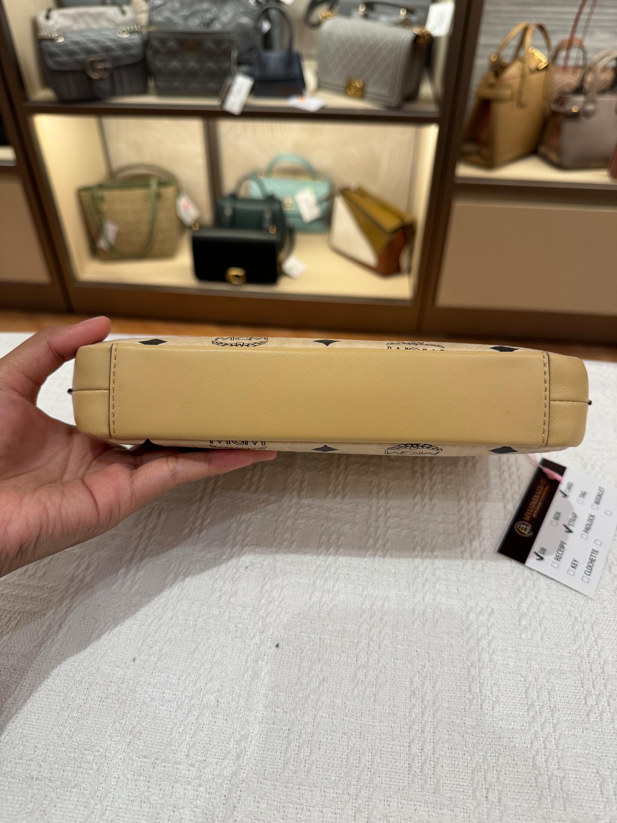 MCM 2way Visetos Beige