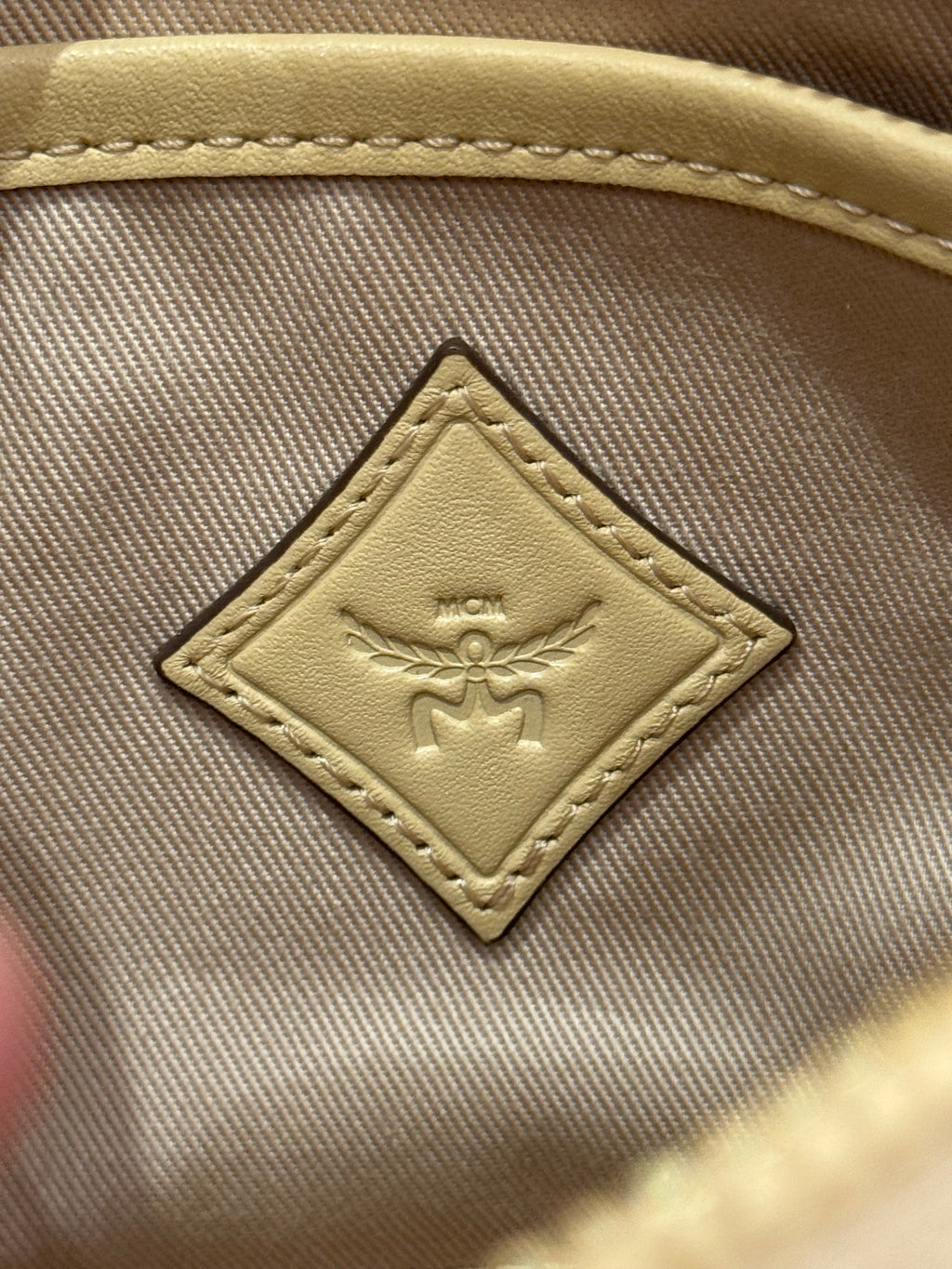 MCM 2way Visetos Beige
