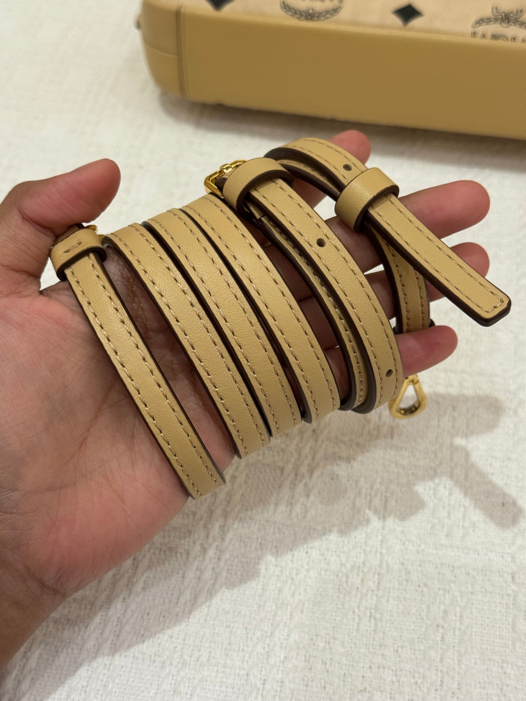 MCM 2way Visetos Beige