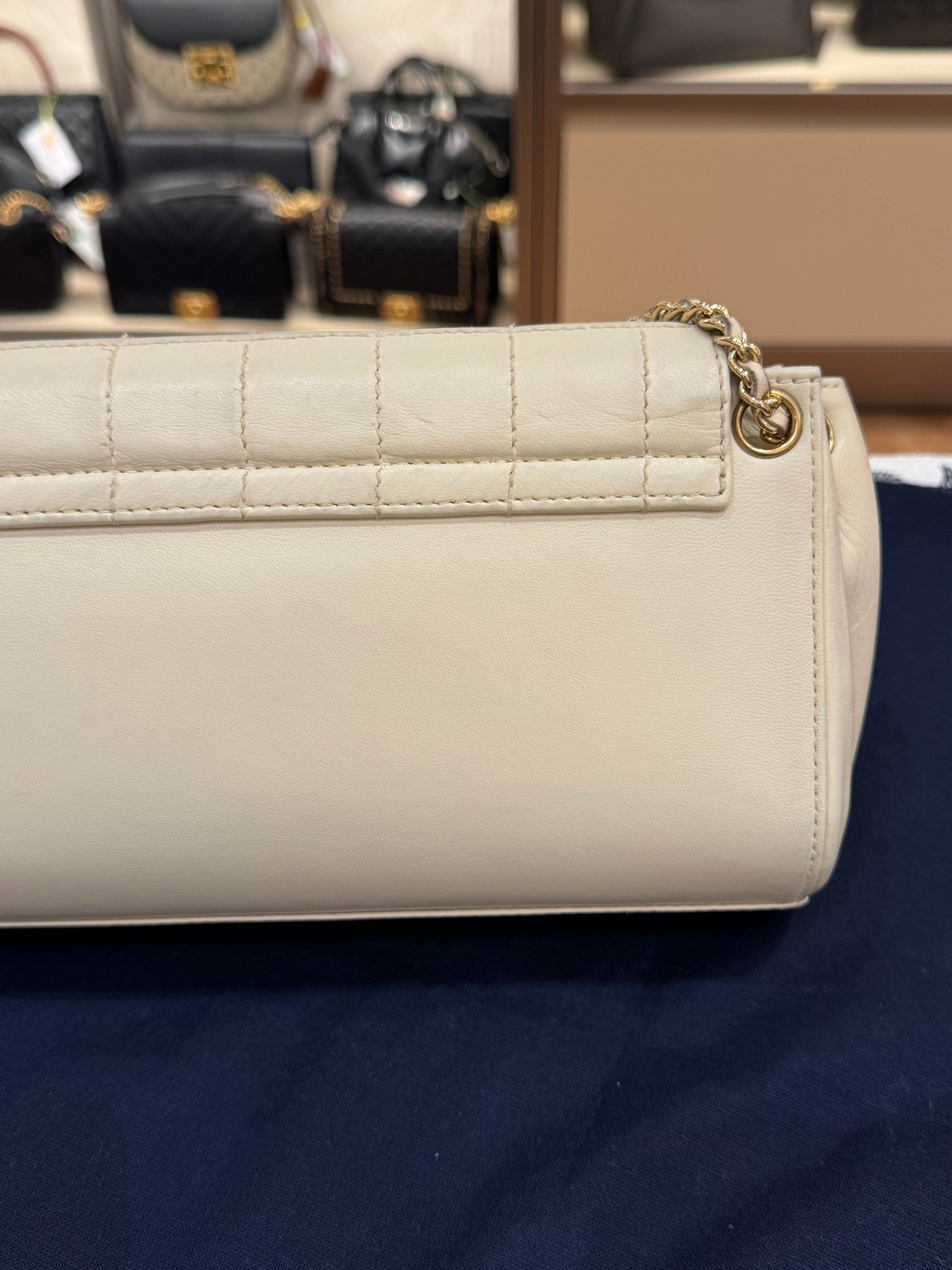 Chanel Mademoiselle Chocolate Bar Accordion Ivory