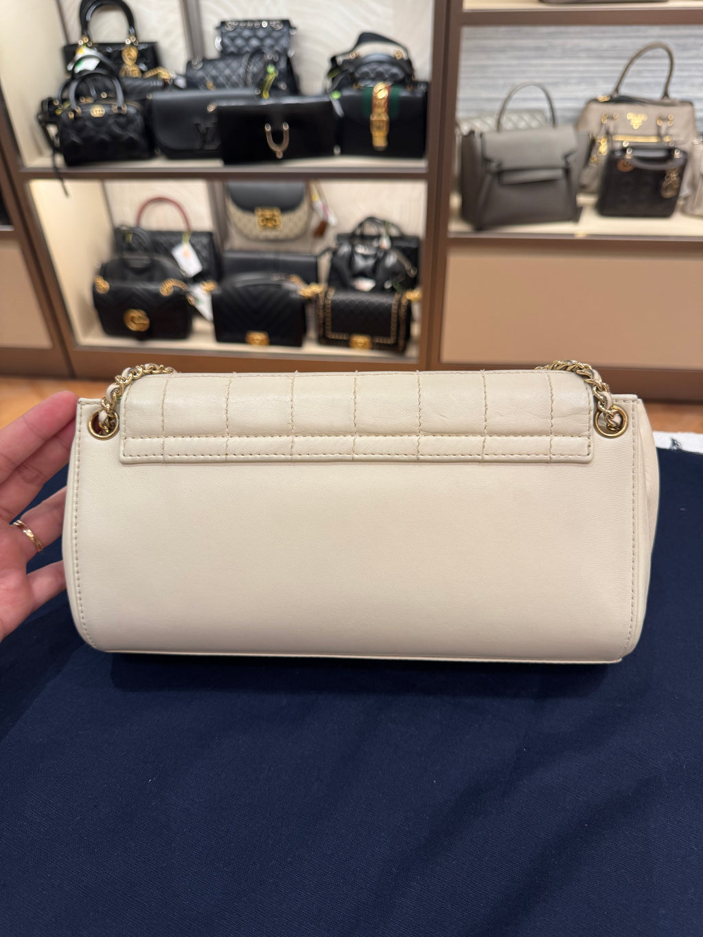 Chanel Mademoiselle Chocolate Bar Accordion Ivory