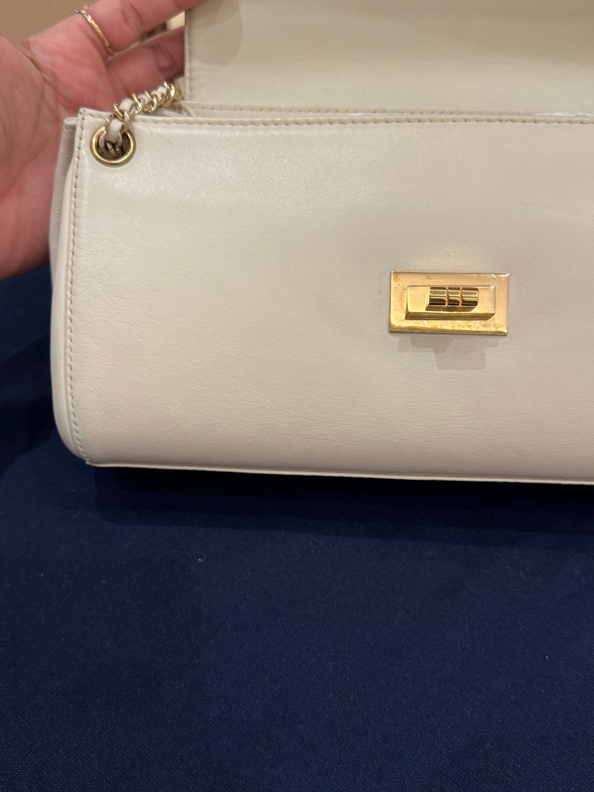 Chanel Mademoiselle Chocolate Bar Accordion Ivory