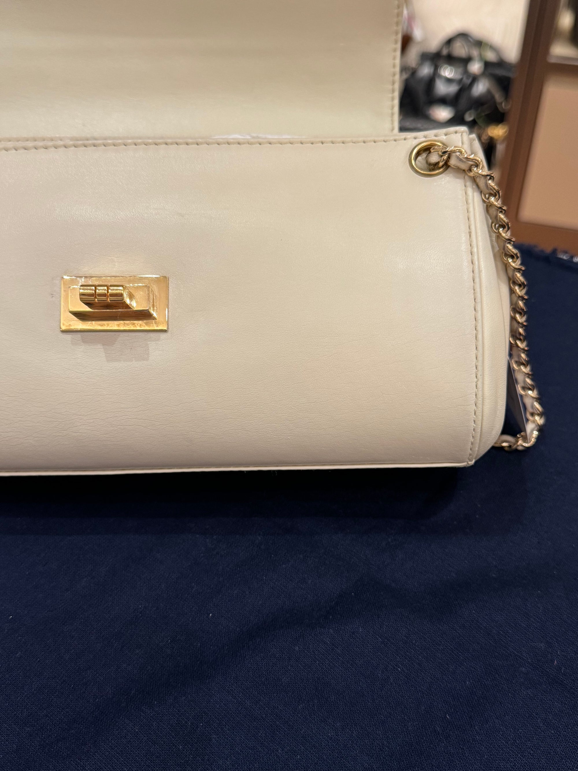 Chanel Mademoiselle Chocolate Bar Accordion Ivory
