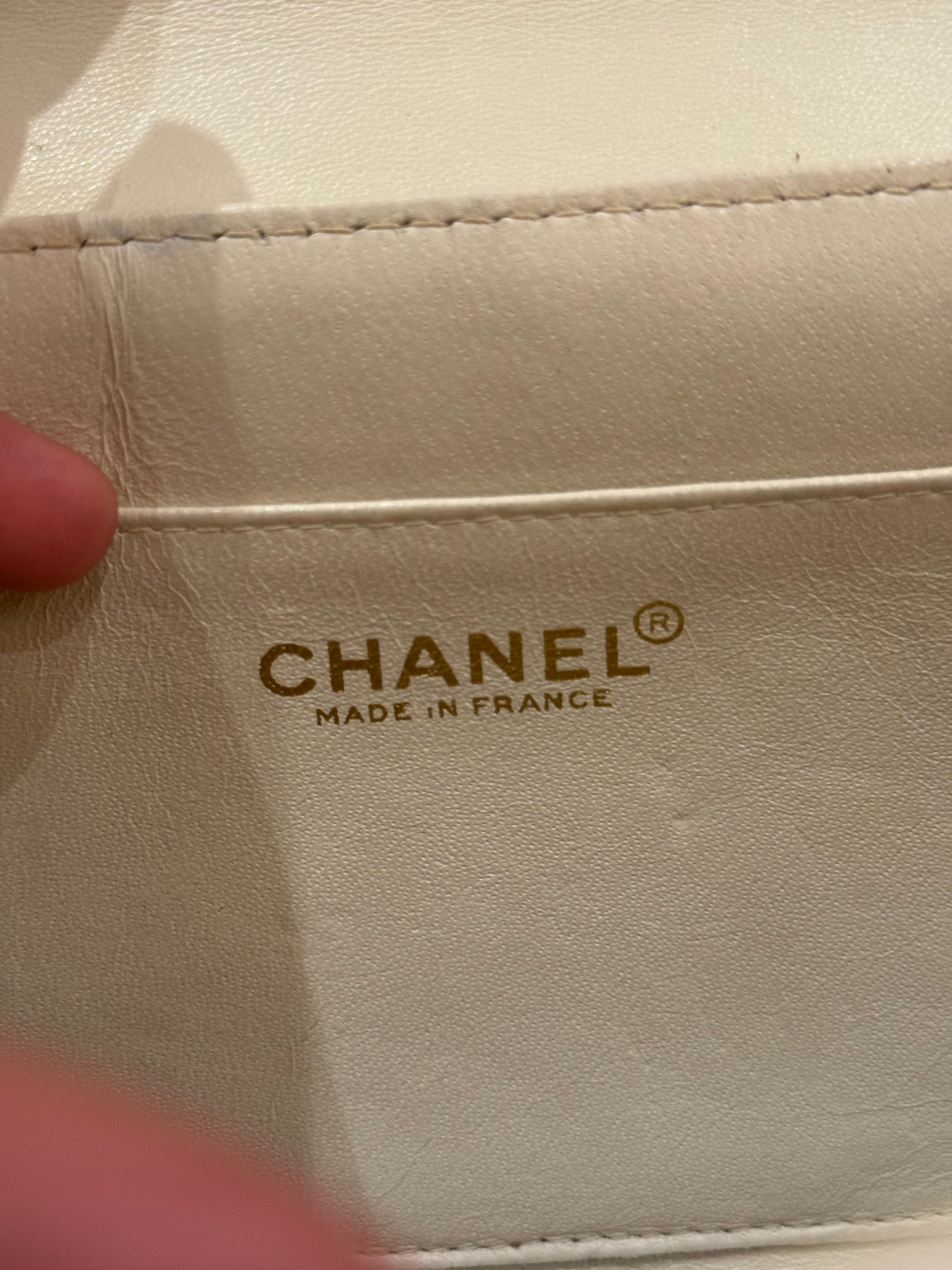 Chanel Mademoiselle Chocolate Bar Accordion Ivory