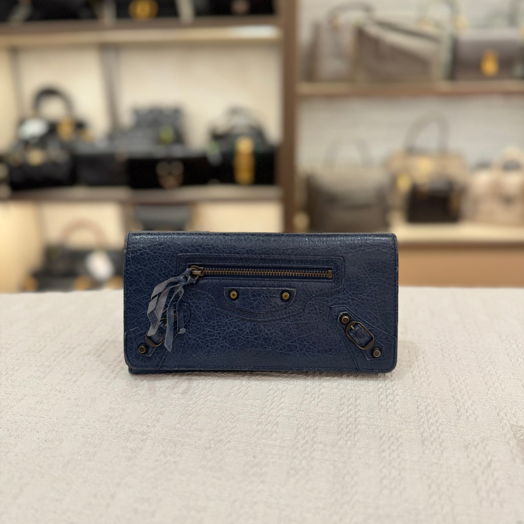 Balenciaga Classic Wallet Navy