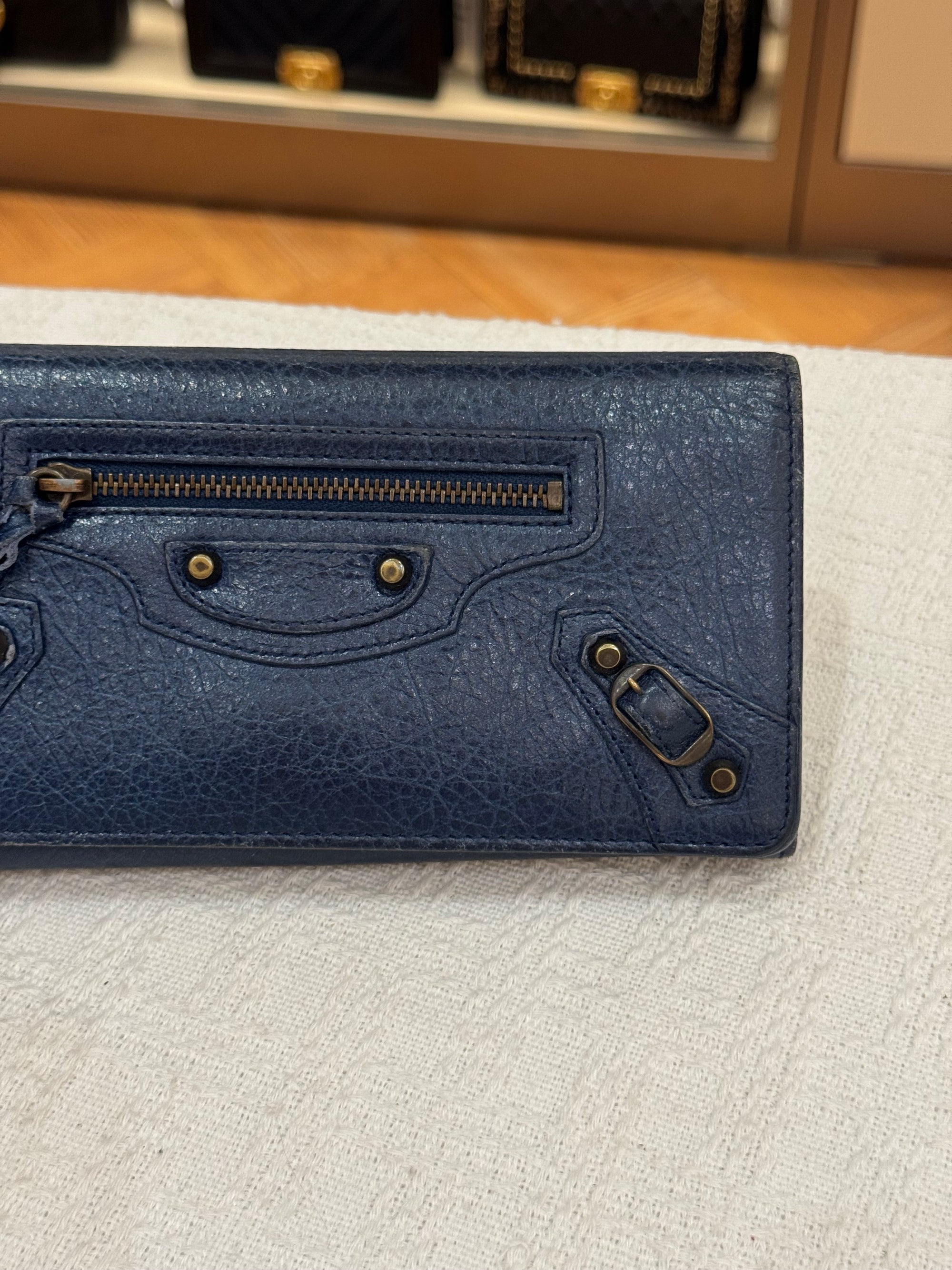 Balenciaga Classic Wallet Navy