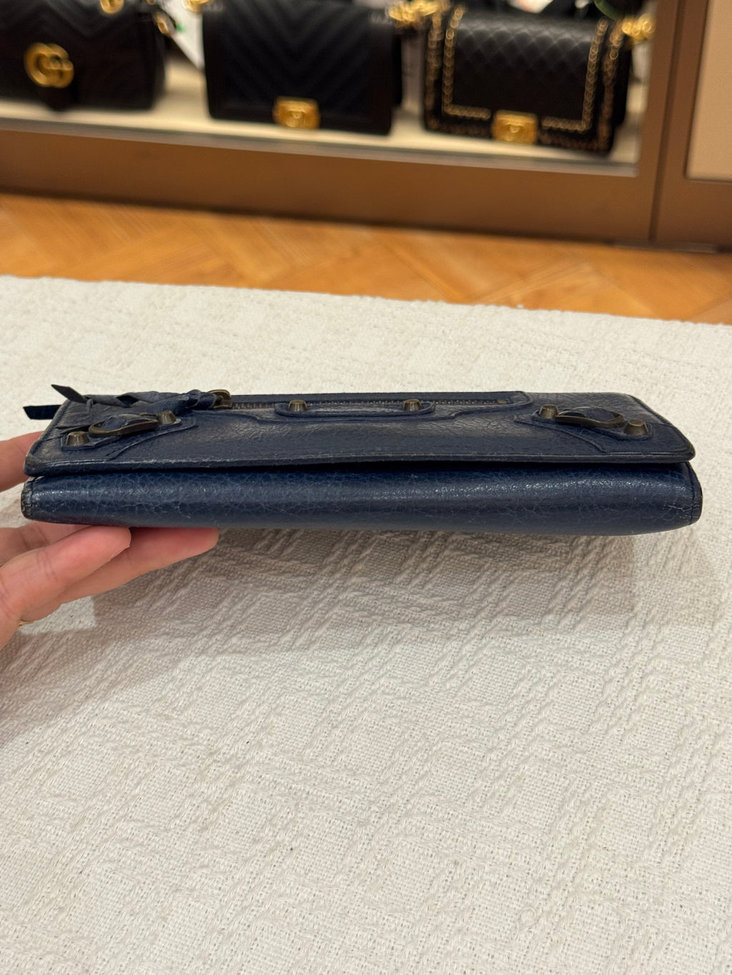Balenciaga Classic Wallet Navy
