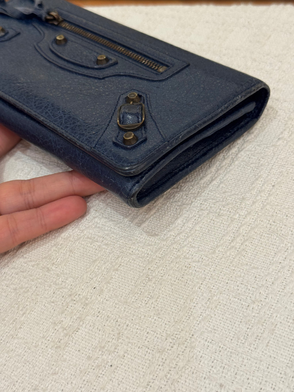 Balenciaga Classic Wallet Navy