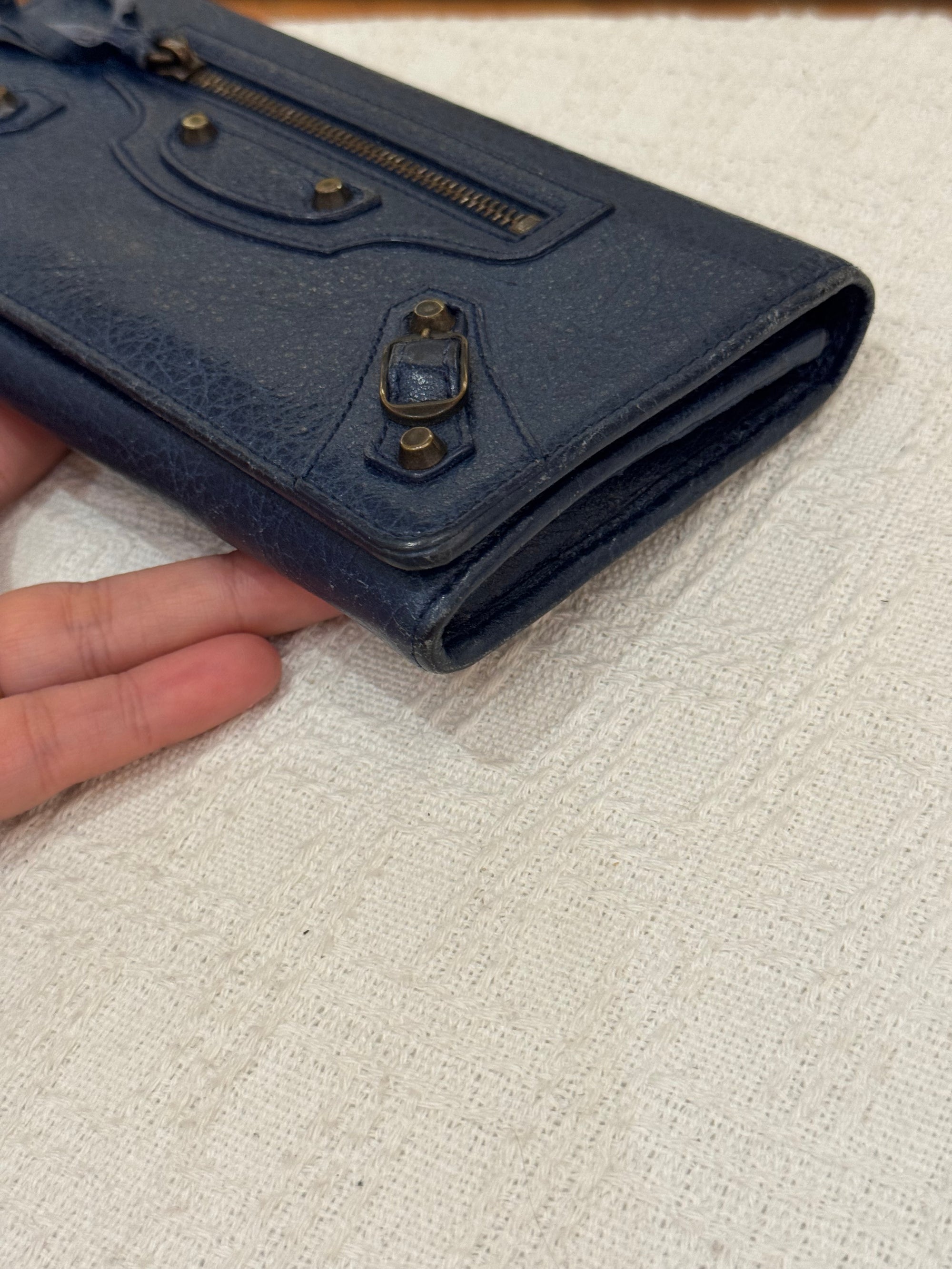 Balenciaga Classic Wallet Navy