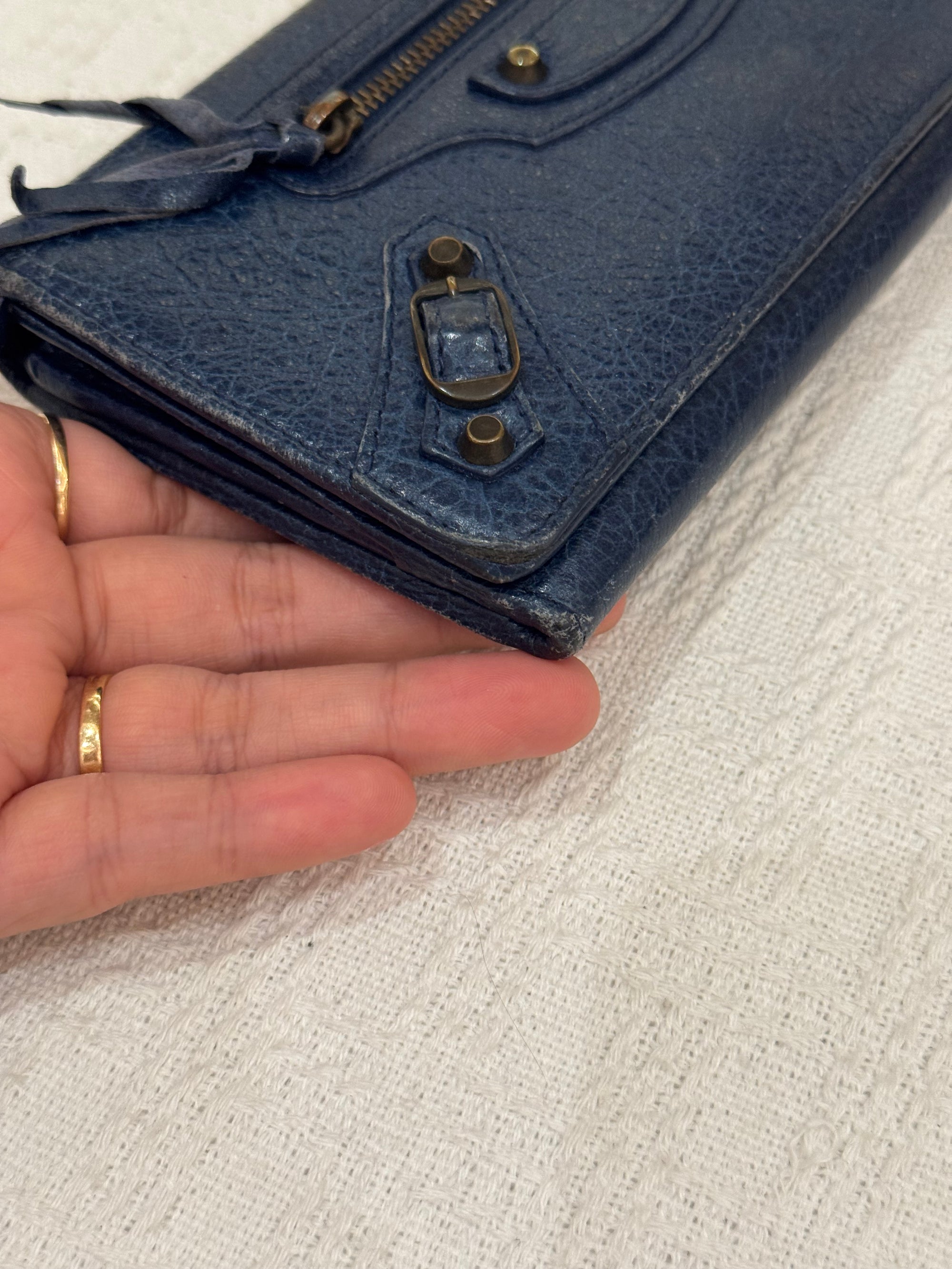 Balenciaga Classic Wallet Navy