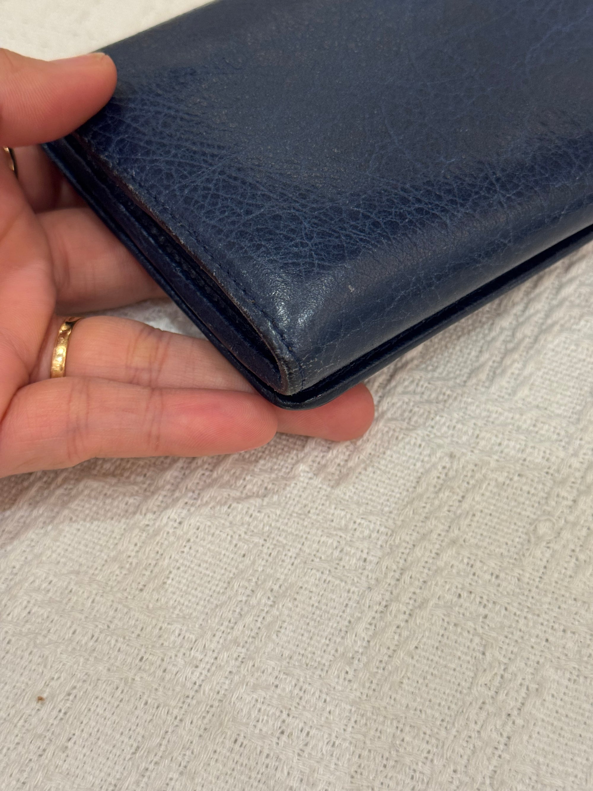 Balenciaga Classic Wallet Navy