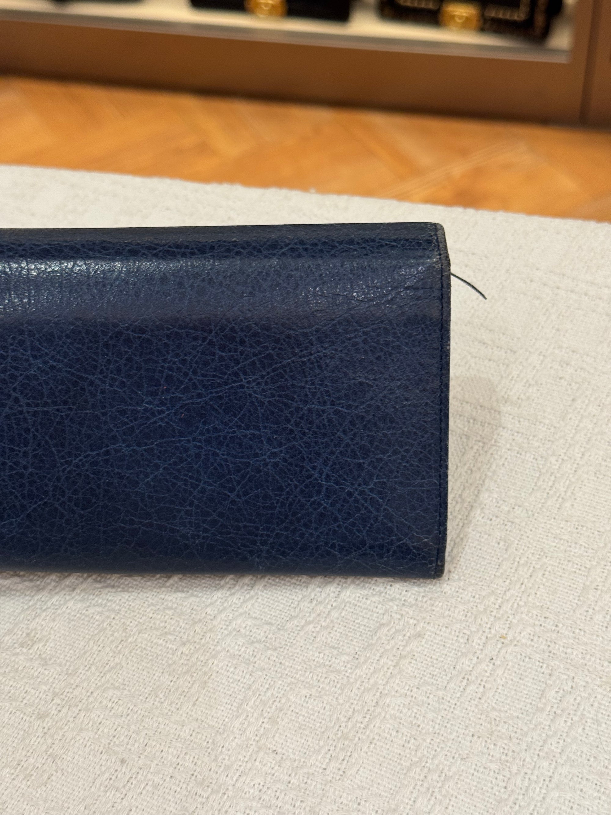 Balenciaga Classic Wallet Navy