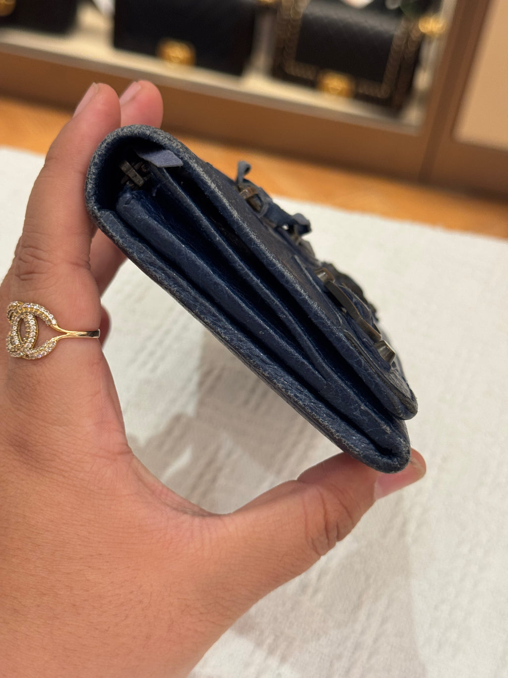 Balenciaga Classic Wallet Navy