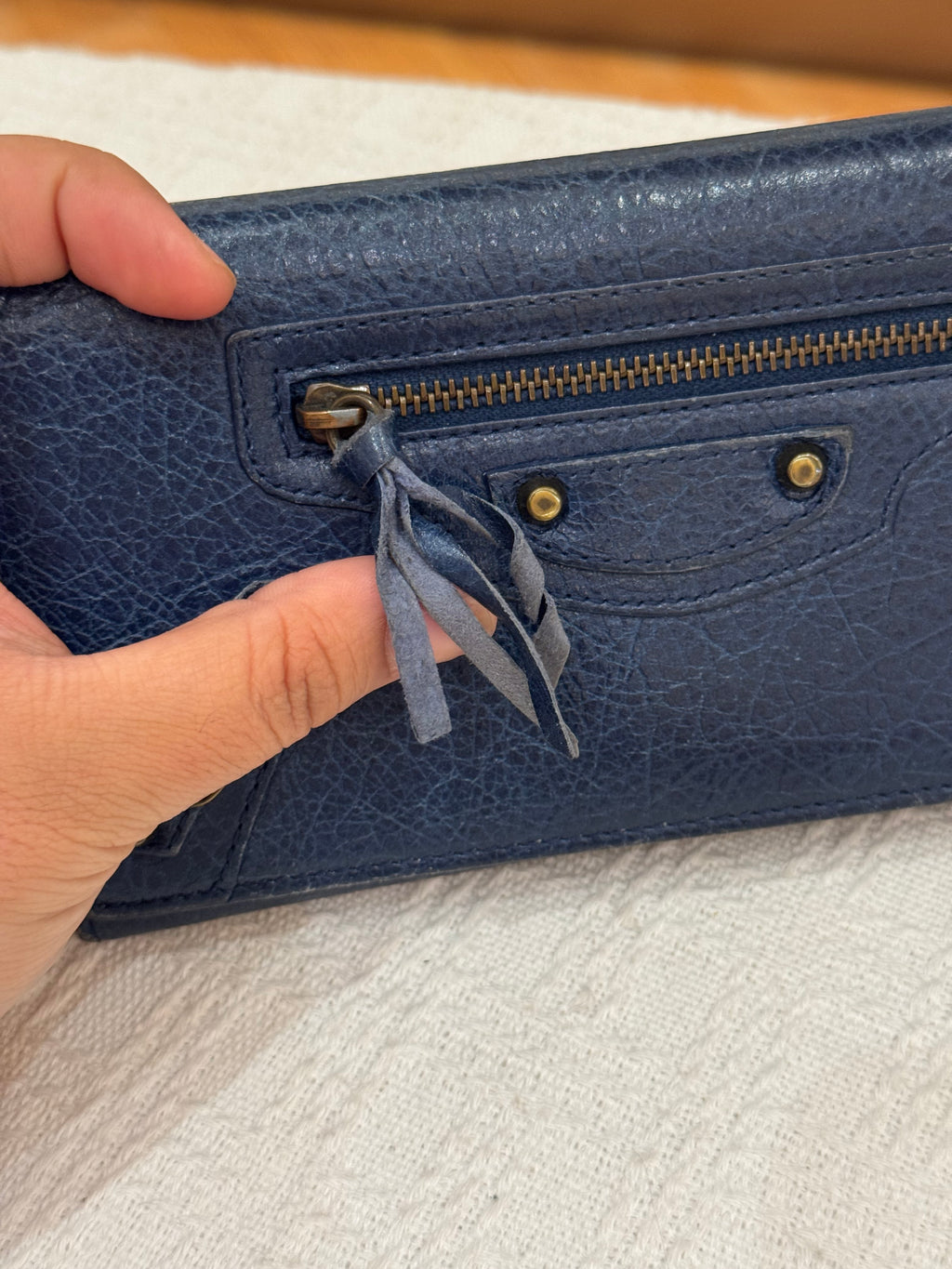 Balenciaga Classic Wallet Navy