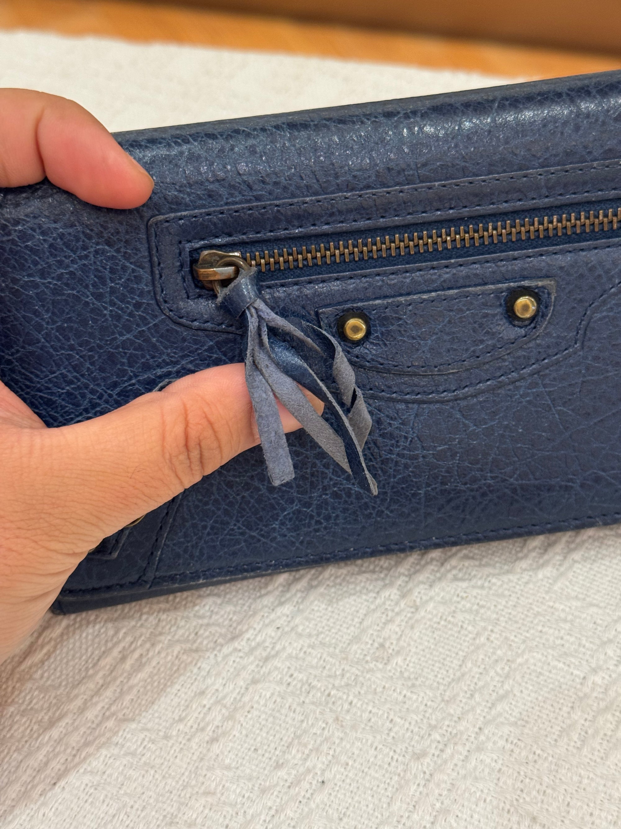 Balenciaga Classic Wallet Navy