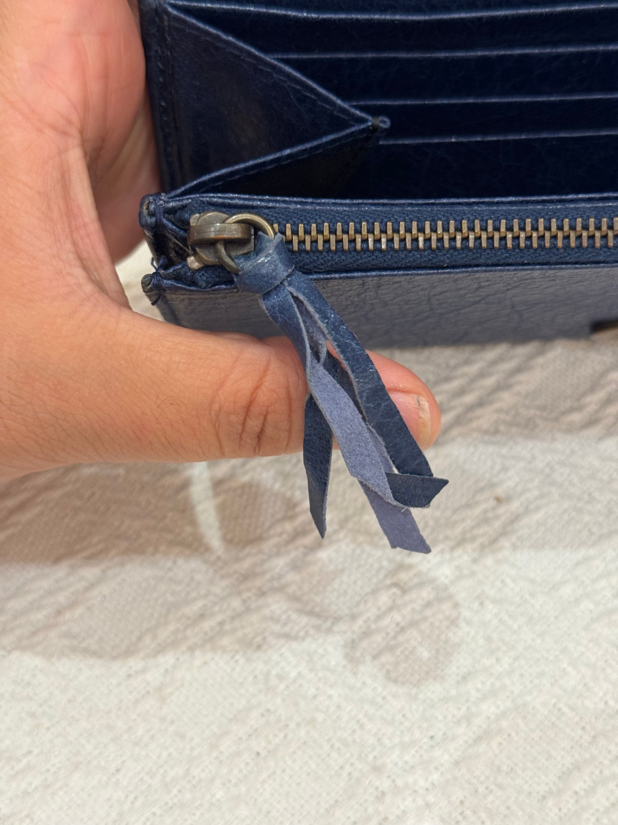 Balenciaga Classic Wallet Navy