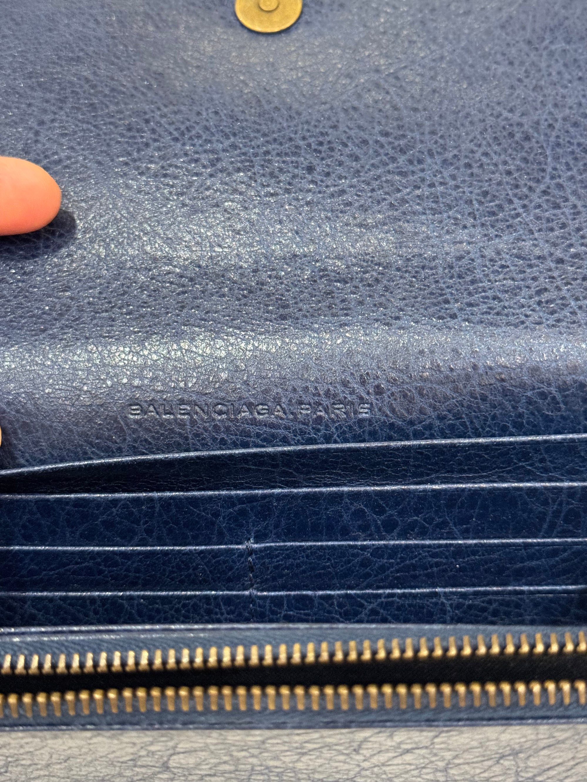Balenciaga Classic Wallet Navy