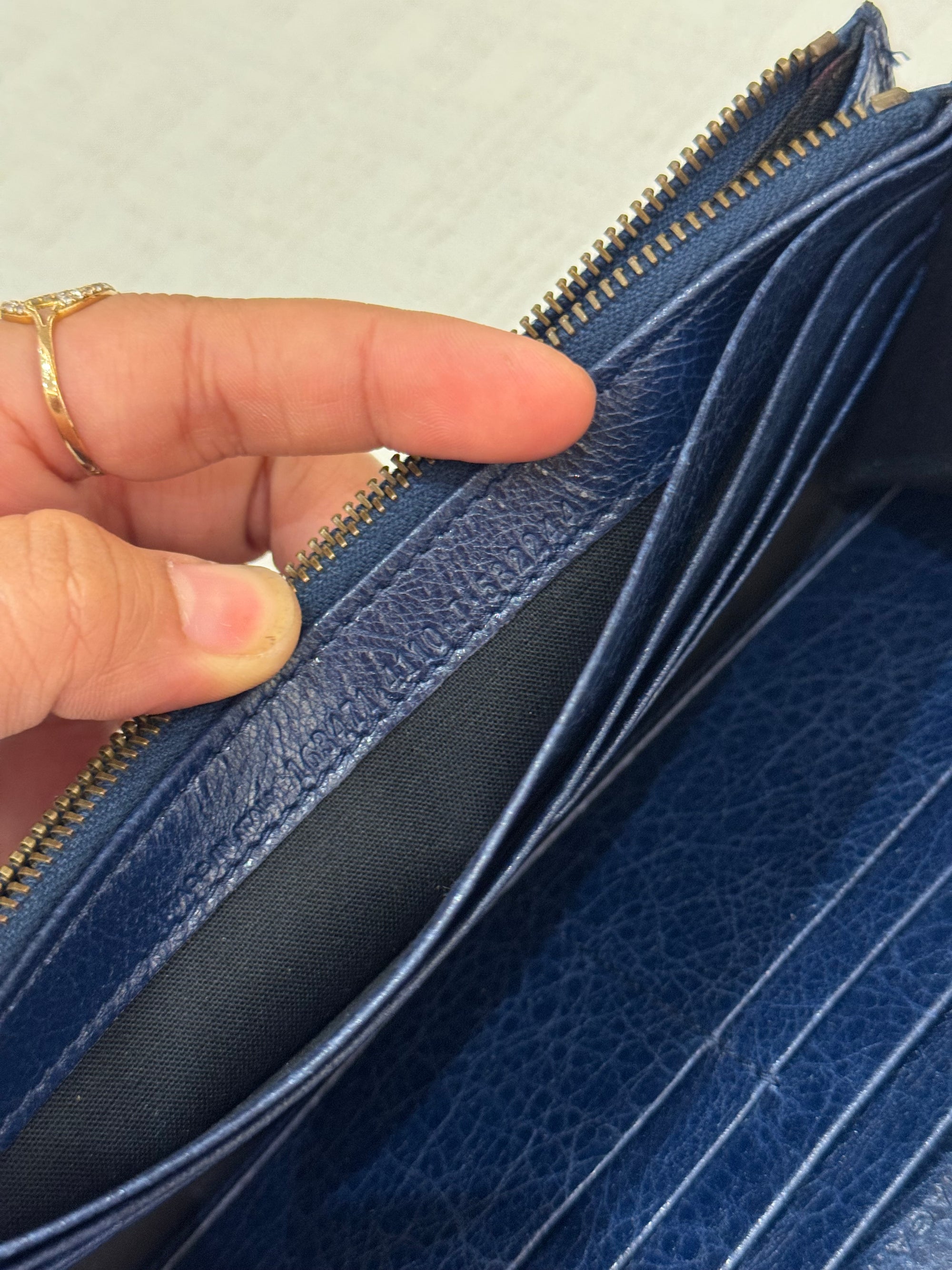 Balenciaga Classic Wallet Navy