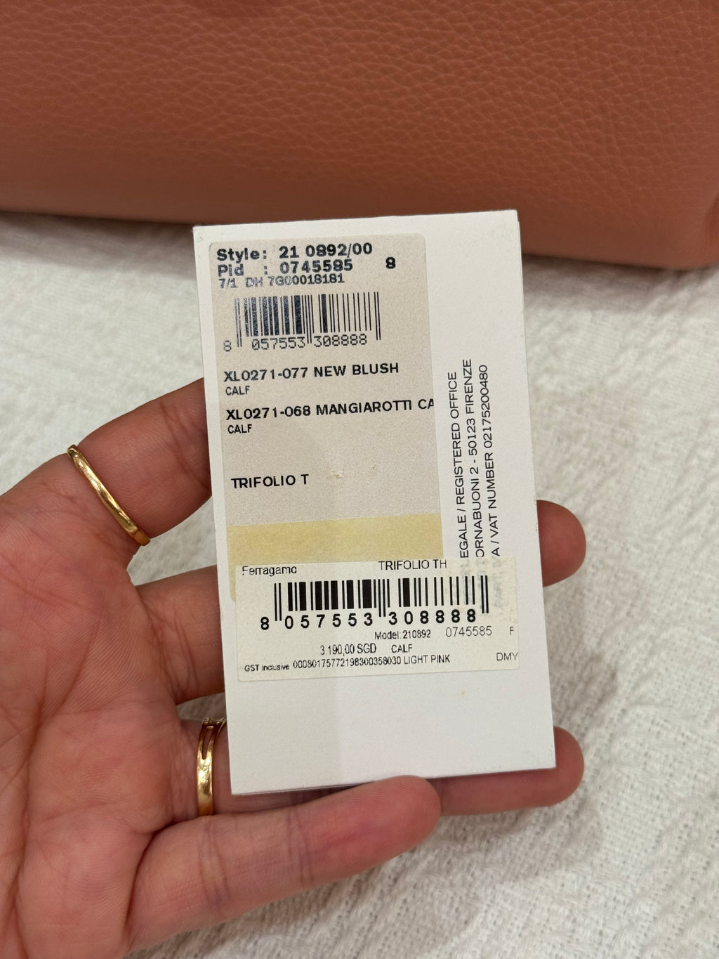 Salvatore Ferragamo Sofia Light Pink